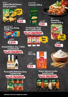 16.06.2026 tarihinden itibaren geçerli olan Onur Market kataloğu önizlemesi | Sayfa: 6