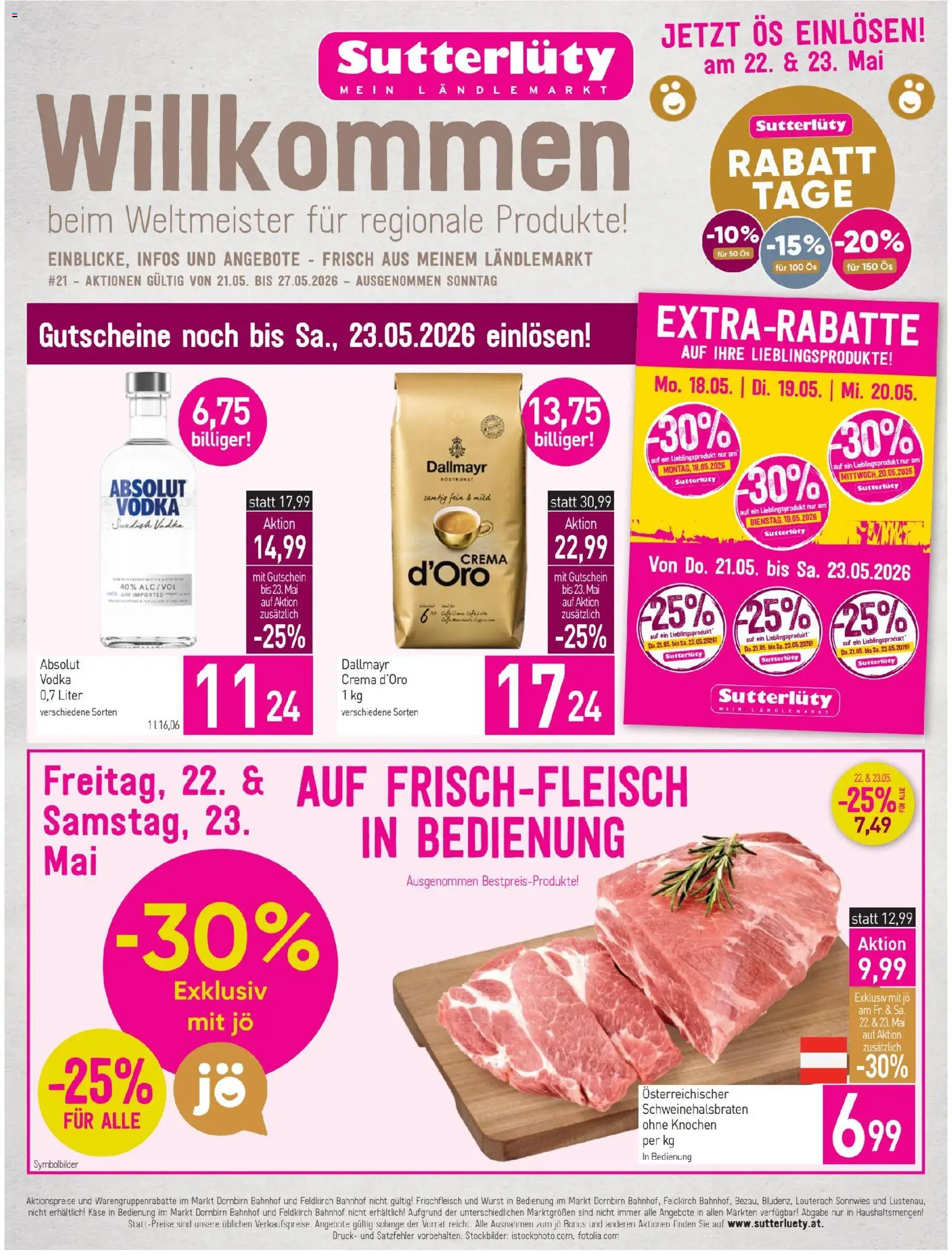 Sutterlüty Flugblatt gültig ab 21.05.2026 | Seite: 5 | Produkte: Wurst, Käse