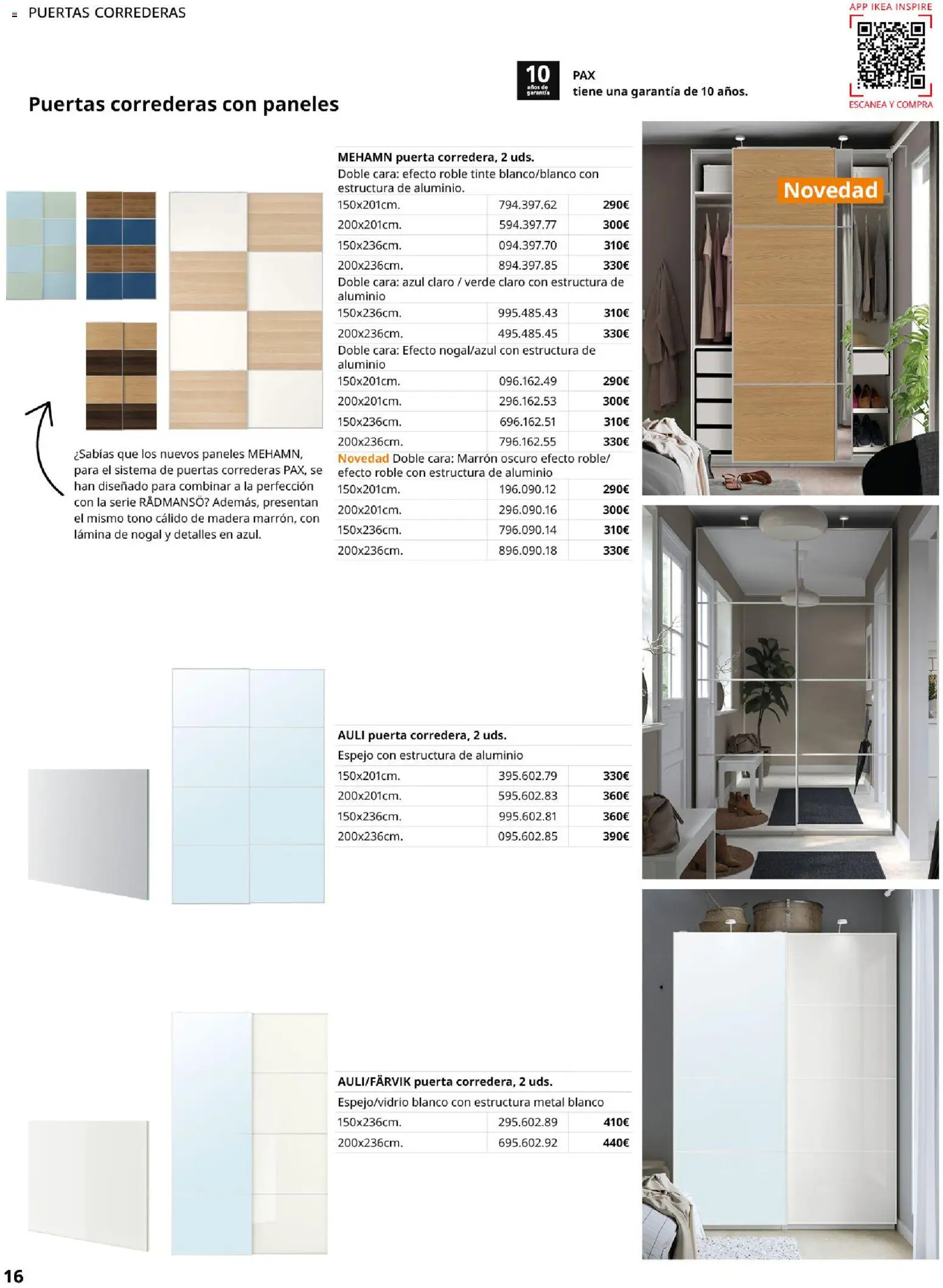 Catálogo IKEA Pax y Komplement │ válido desde el 01.02.2026 | Página: 16 | Productos: Tinte, Espejo