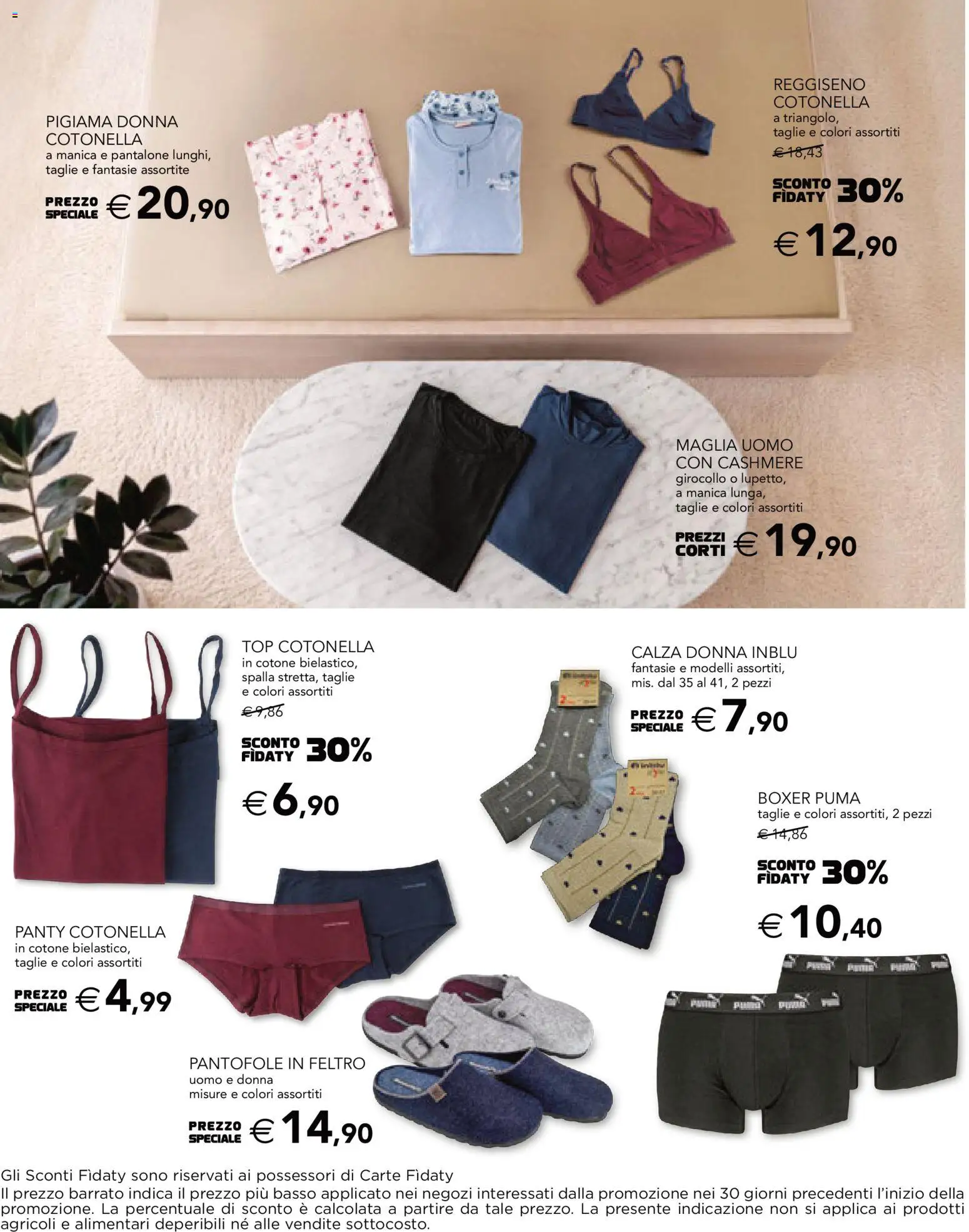 Volantino Esselunga S del 08/10/2026 | Pagina: 19 | Prodotti: Spalla, Pigiama, Boxer, Basso