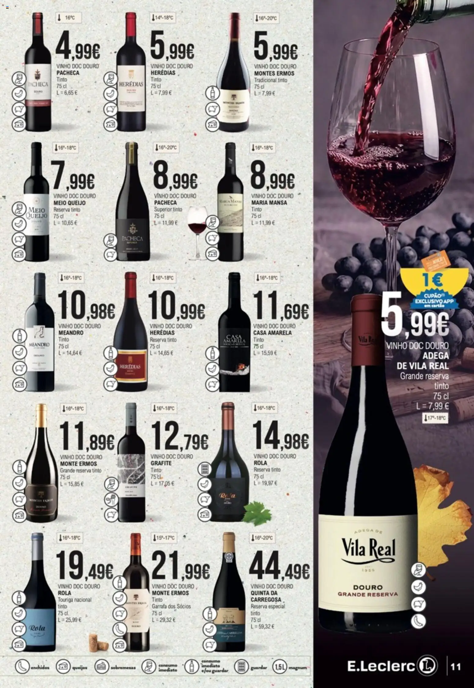 E.Leclerc folheto Feira dos Vinhos │ válido de 01/10/2026 | Página: 11 | Produtos: Sobremesas, Queijo, Vinho