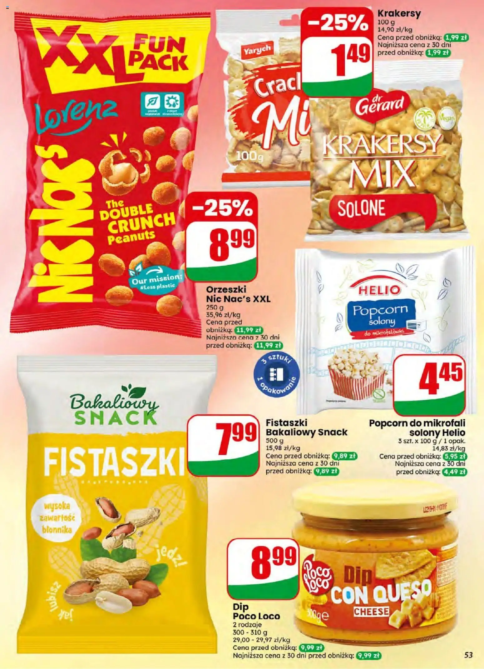 Dino gazetka od 08.07.2026 | Strona: 53 | Produkty: Krakersy, Popcorn