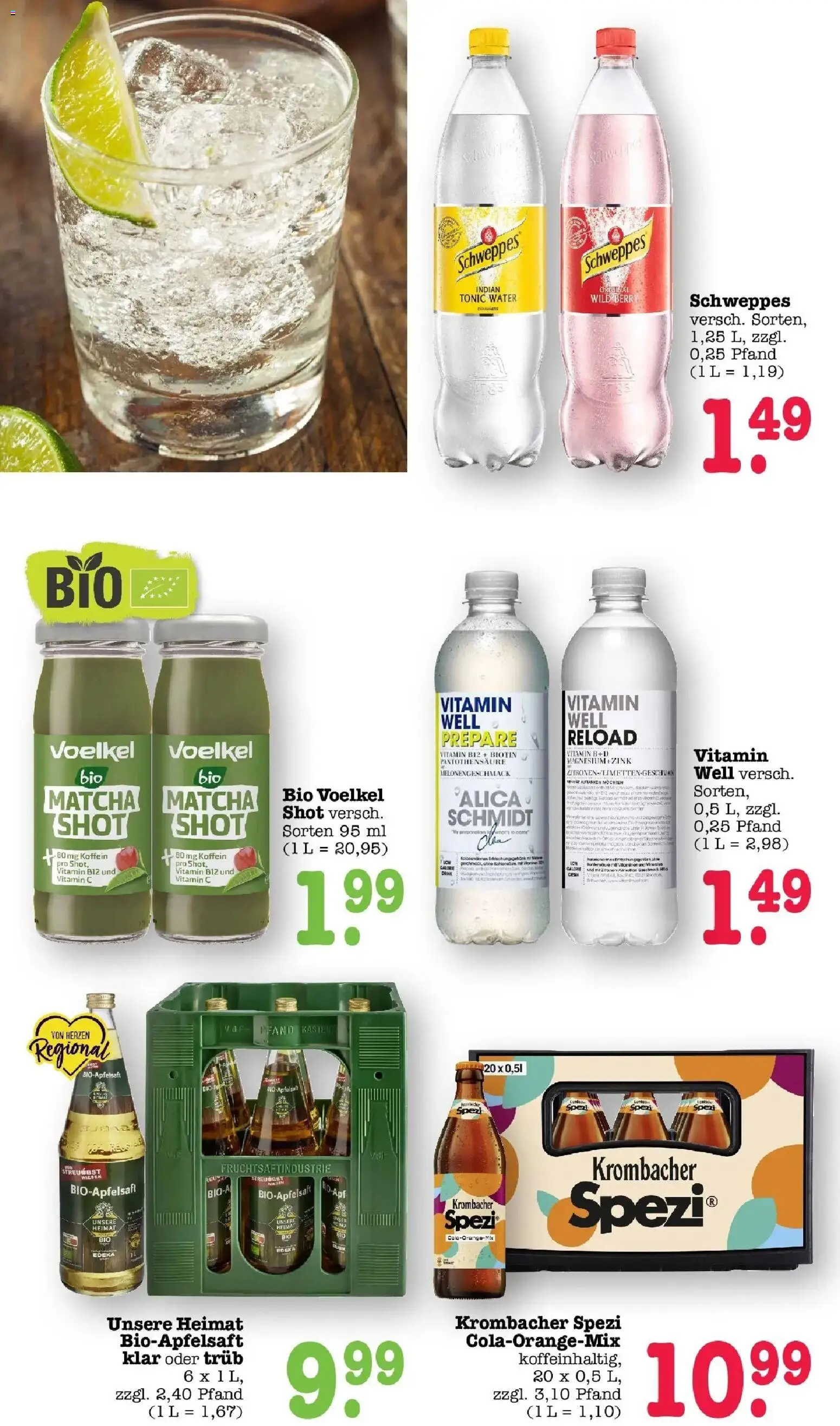 E center Prospekt Sinzheim – gültig ab 13.07.2026 | Seite: 47 | Produkte: Schweppes, Krombacher