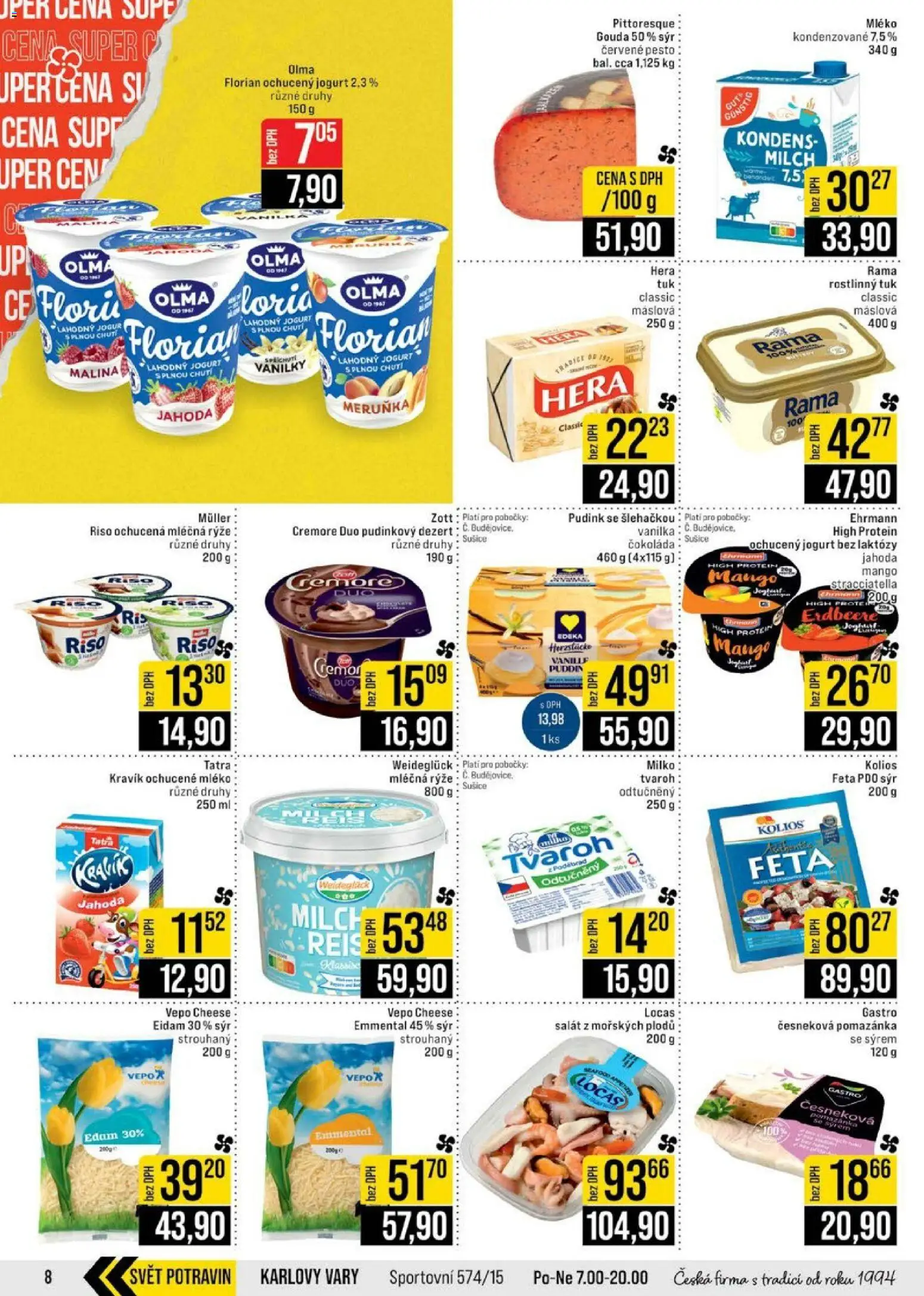 Jip leták - Cash & Carry od 01.07.2026 | Strana: 8 | Produkty: Jogurt, Rama, Ochucené mléko, Protein