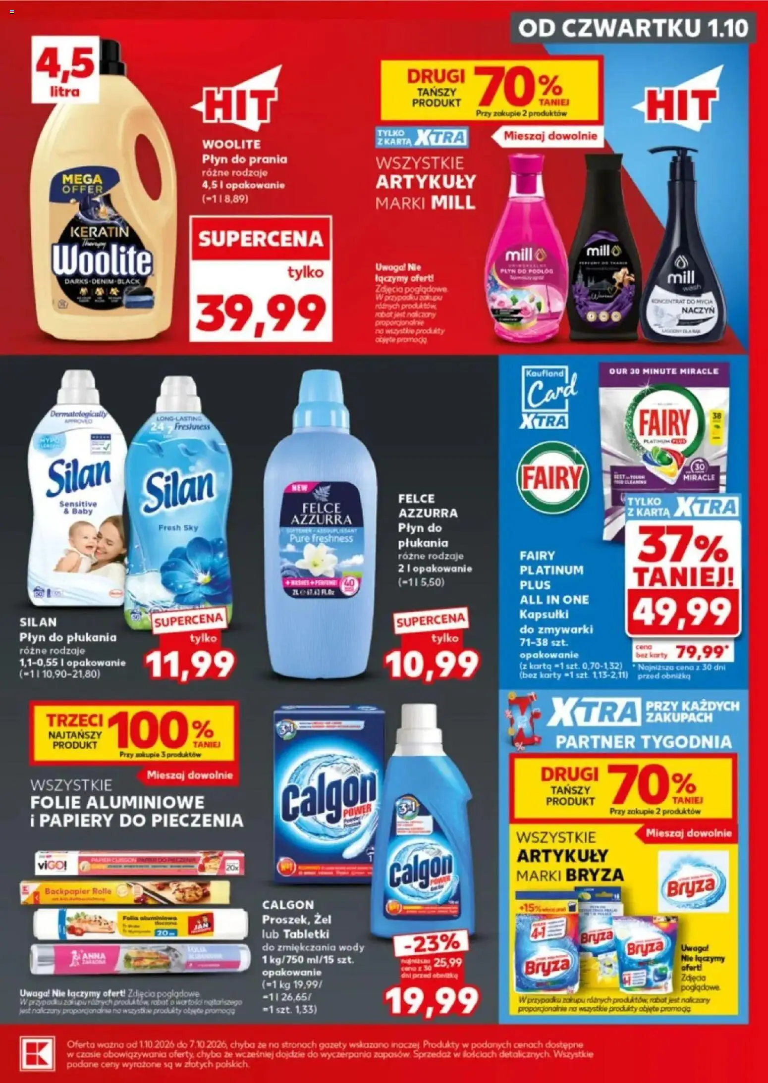 Kaufland gazetka - Mocny start od 05.10.2026 - od jutra PDF | Strona: 25 | Produkty: Karta, Papier do pieczenia, Fairy platinum, Detergent