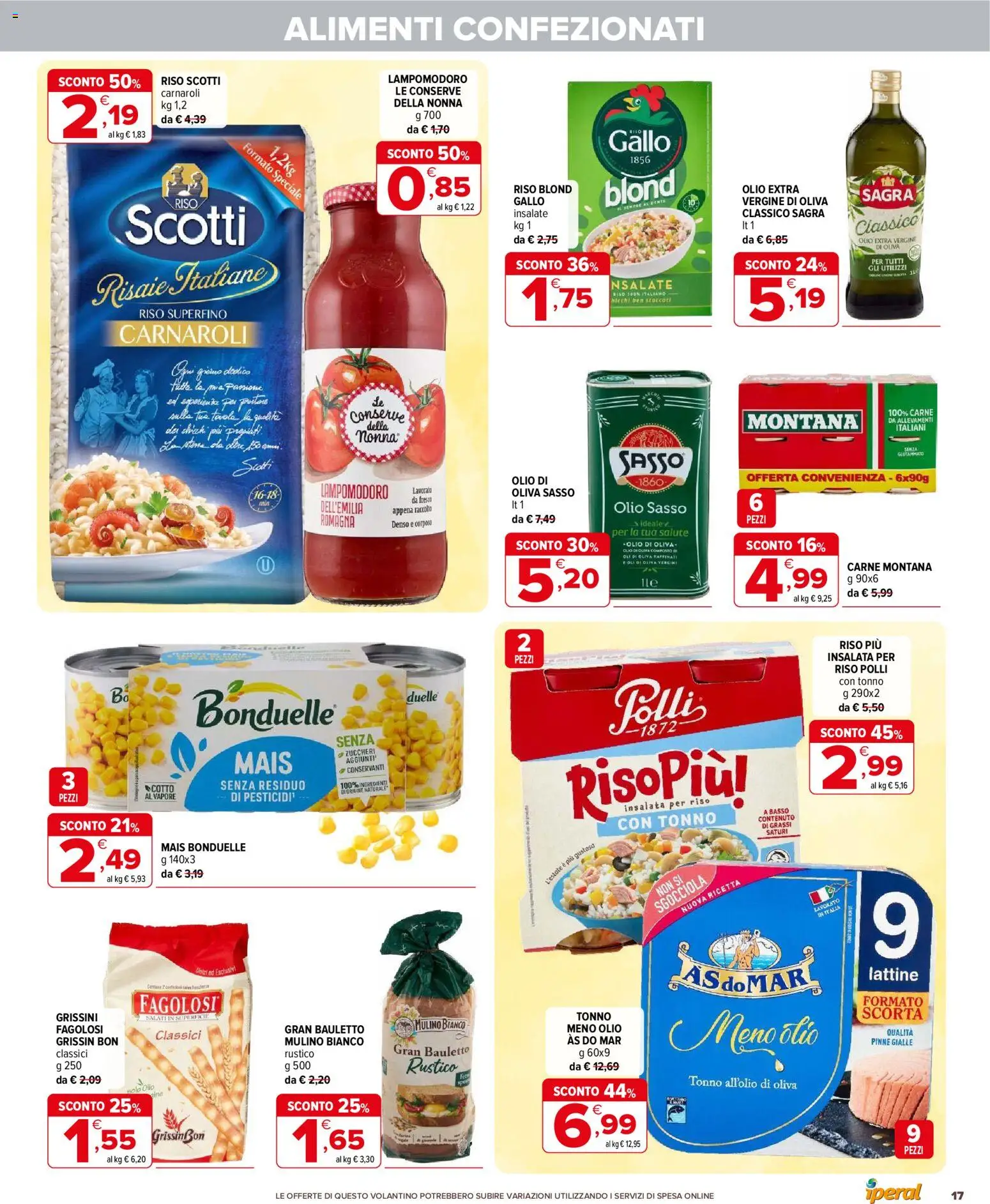 Volantino Iperal del 20.05.2026 | Pagina: 17 | Prodotti: Tè, Olio, Tonno, Mais