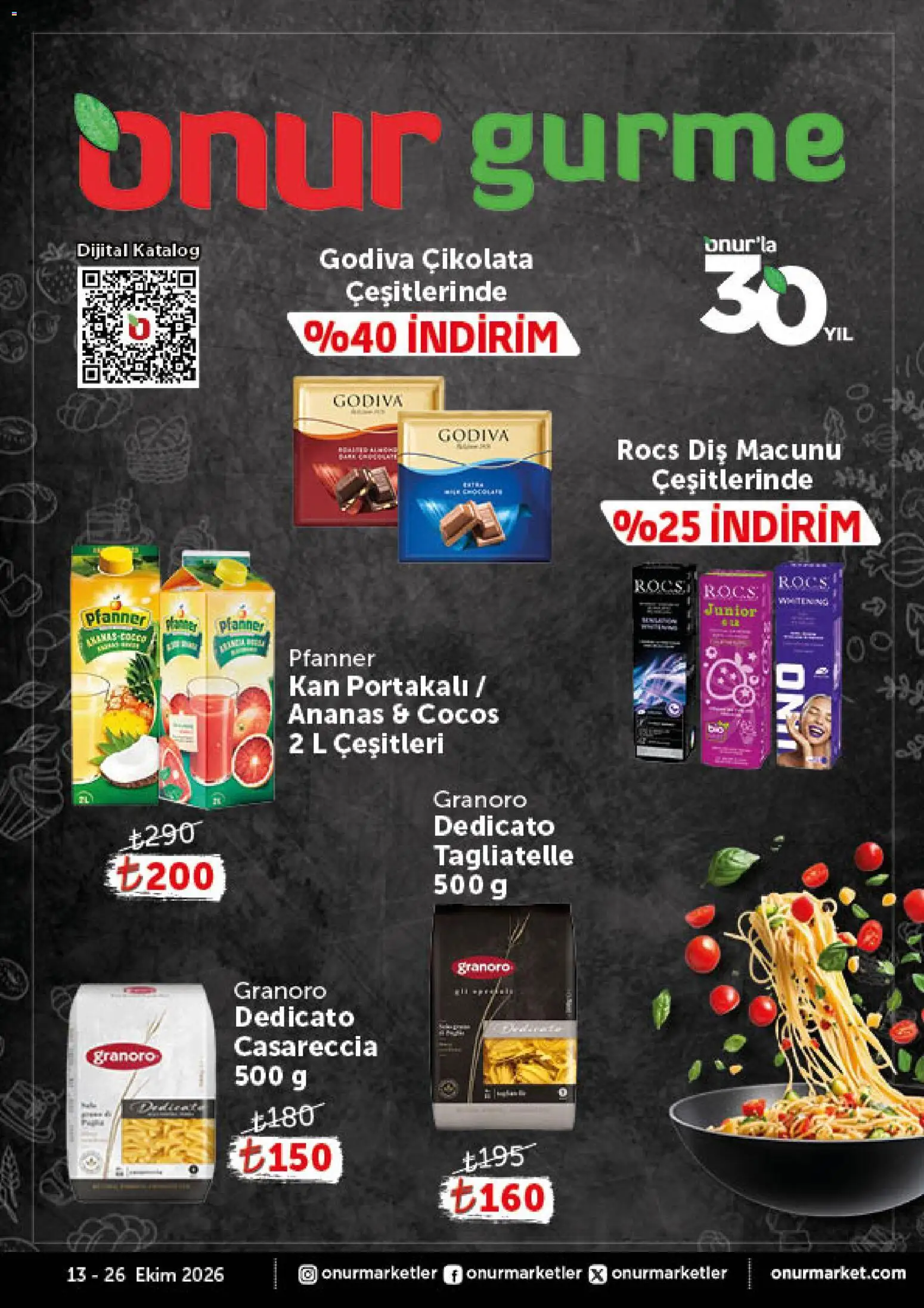 Onur Market - Katalog Gurme - 13 Ekim 2026 tarihinden itibaren geçerlidir | Sayfa: 1 | Ürünler: Diş macunu, Çikolata, Ananas