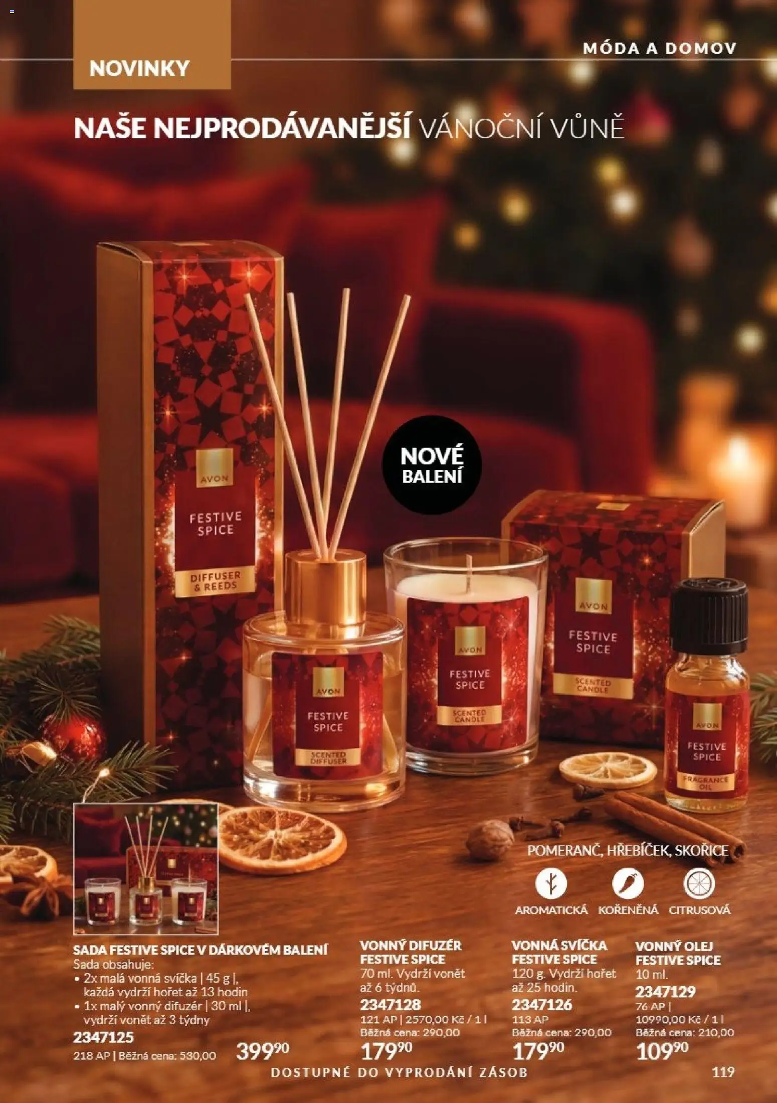 Avon Katalog 11/2026 od 01.11.2026 | Strana: 119 | Produkty: Difuzér, Olej, Svíčka