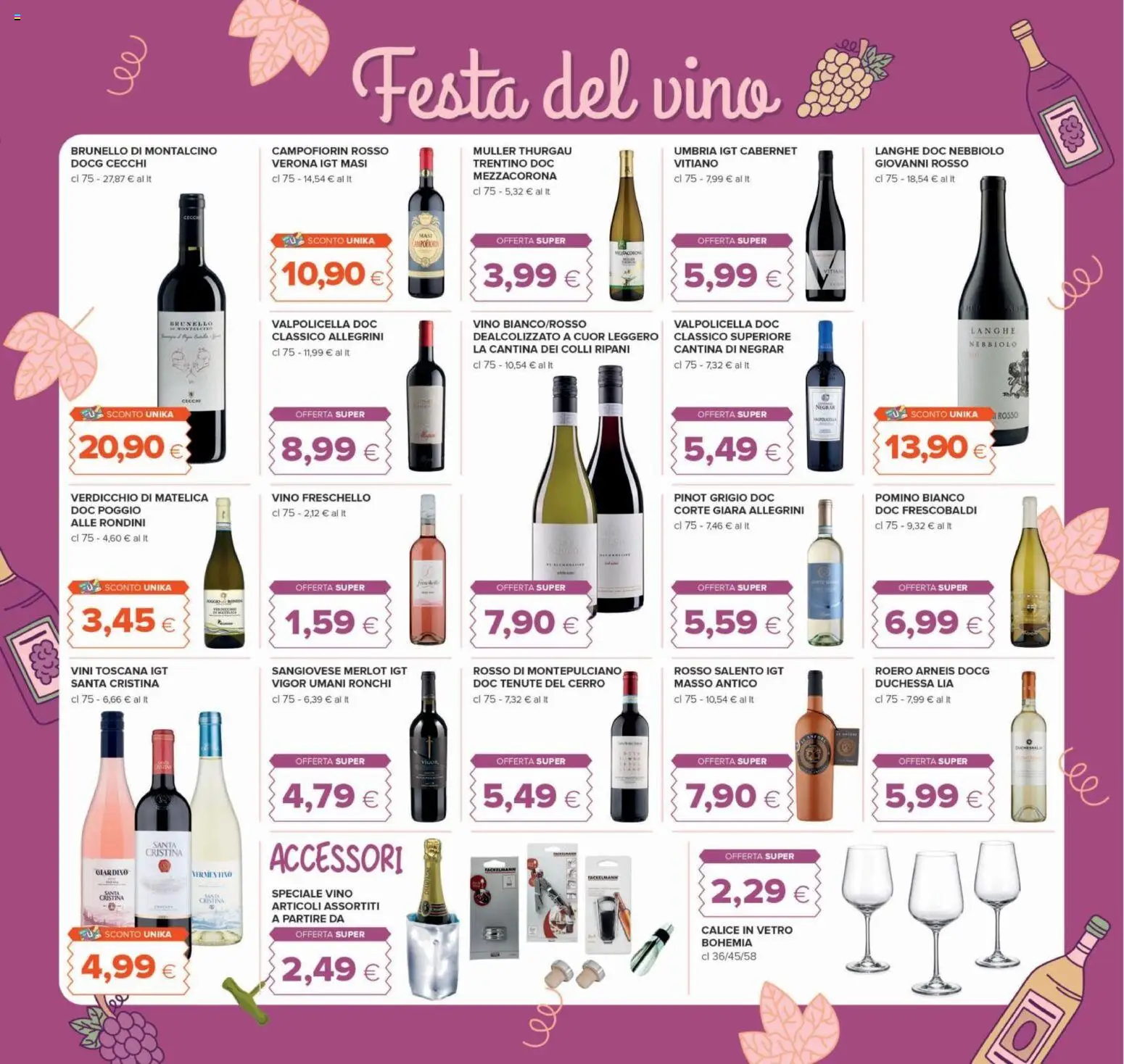 Volantino Oasi del 22/10/2026 | Pagina: 21 | Prodotti: Calice, Vino