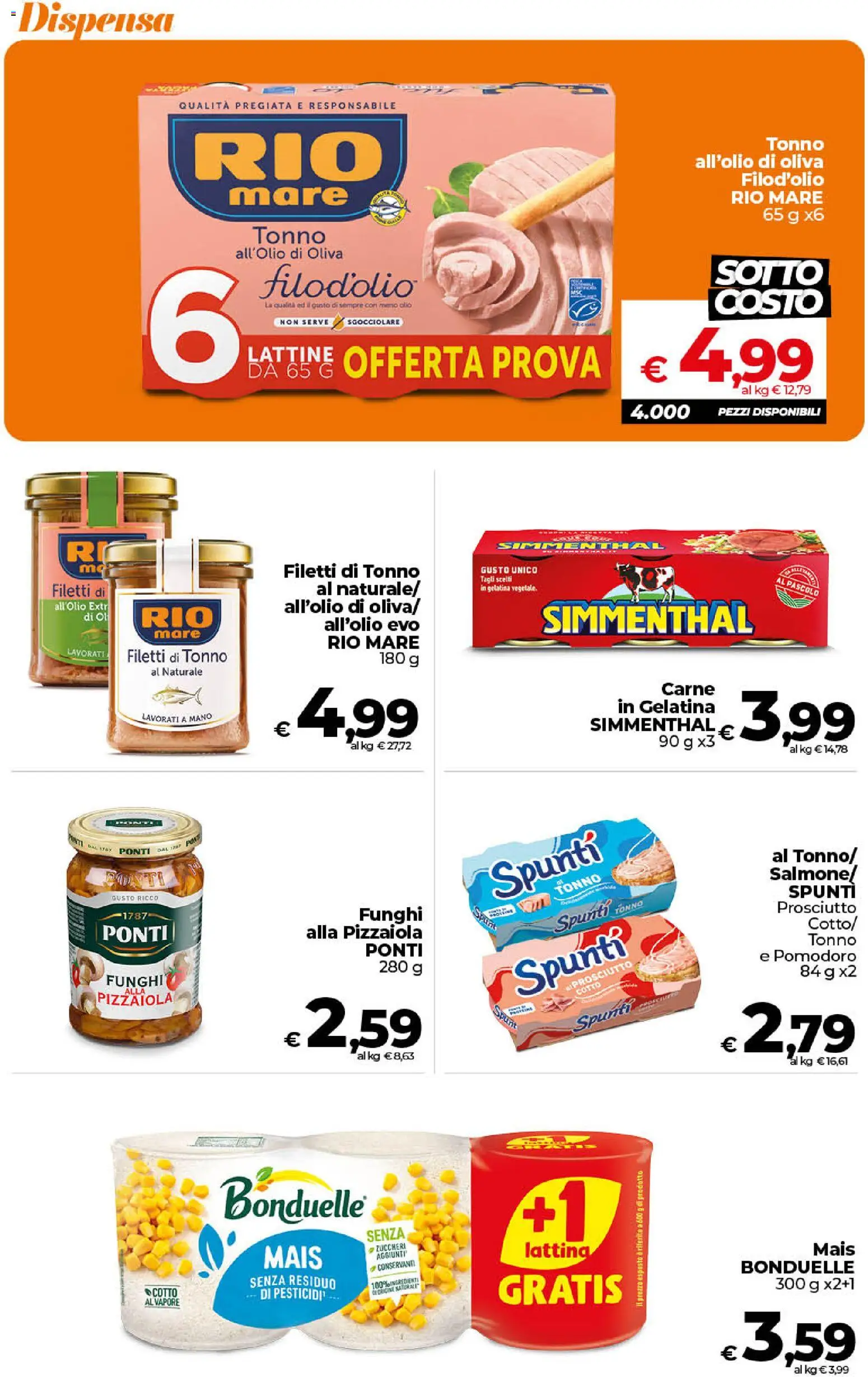 Volantino Ipercoop del 01/09/2026 | Pagina: 30 | Prodotti: Pomodoro, Olio, Carne, Mais
