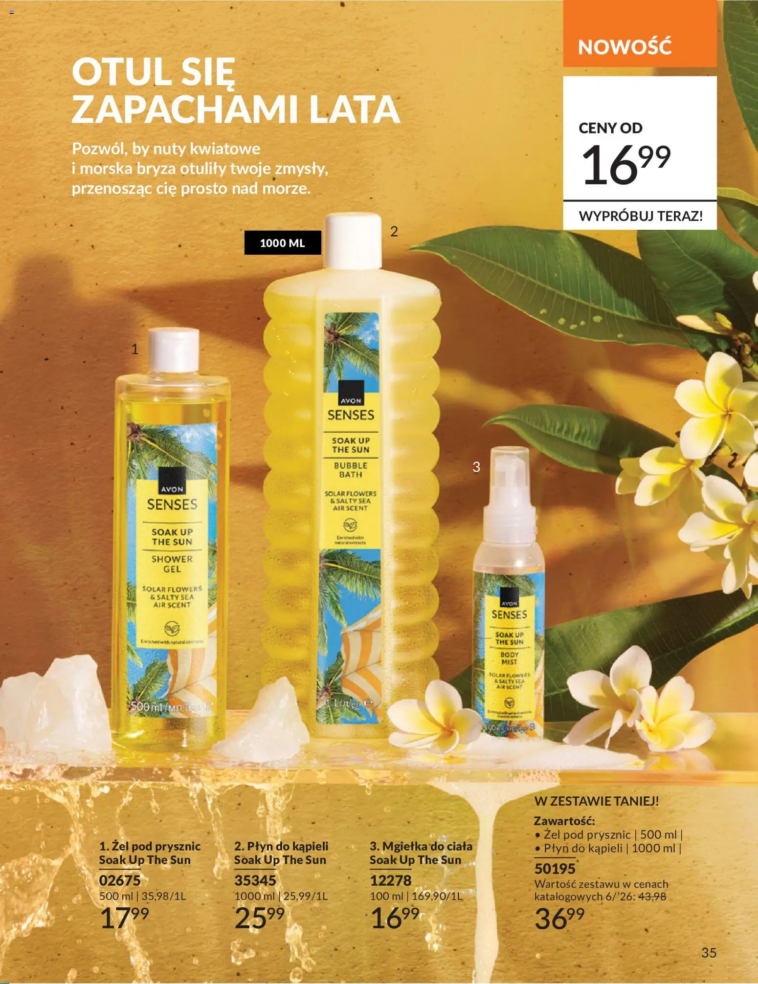 Avon Katalog 6 2026 od 01.06.2026 | Strona: 35 | Produkty: Płyn do kąpieli, Prysznic, Body, Żel pod prysznic