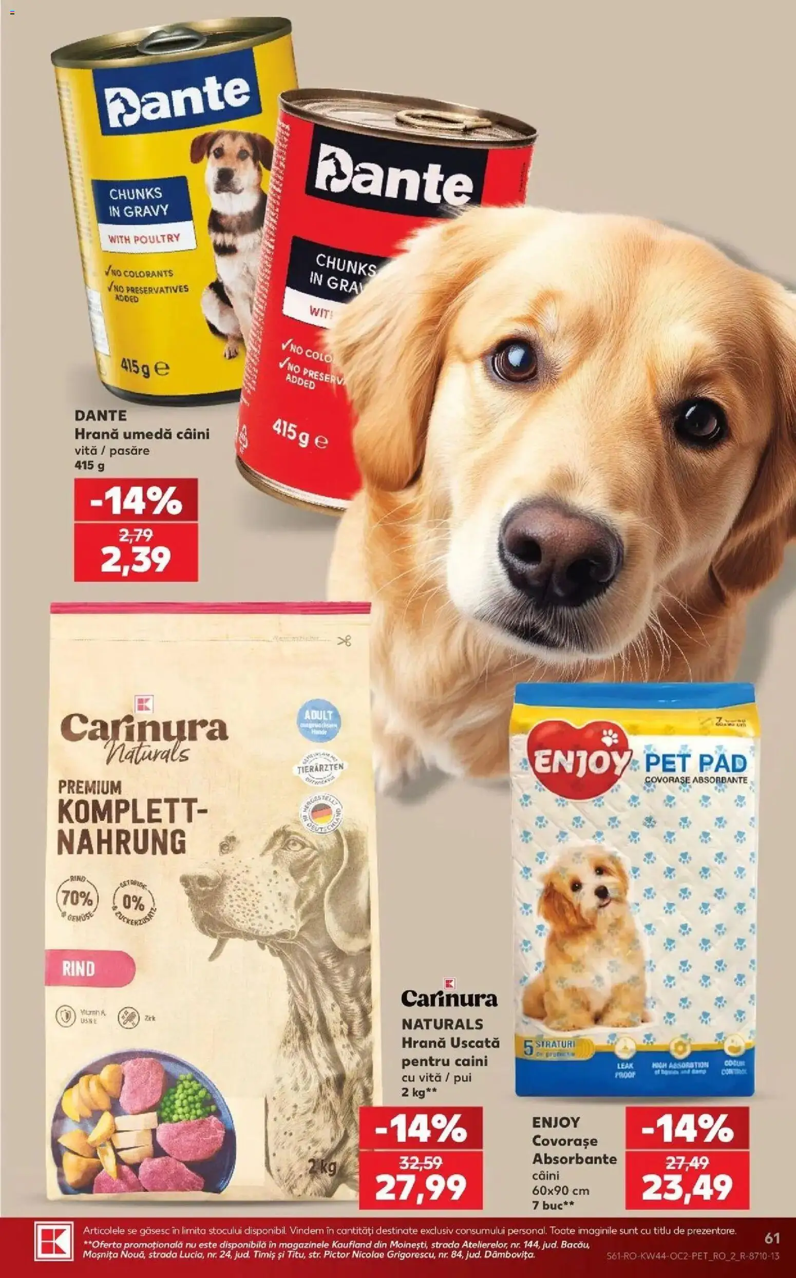 Kaufland Comarnic 28.10.2026 - Revista si Oferta | Pagină: 61 | Produse: Vită, Premium, Pui, Absorbante