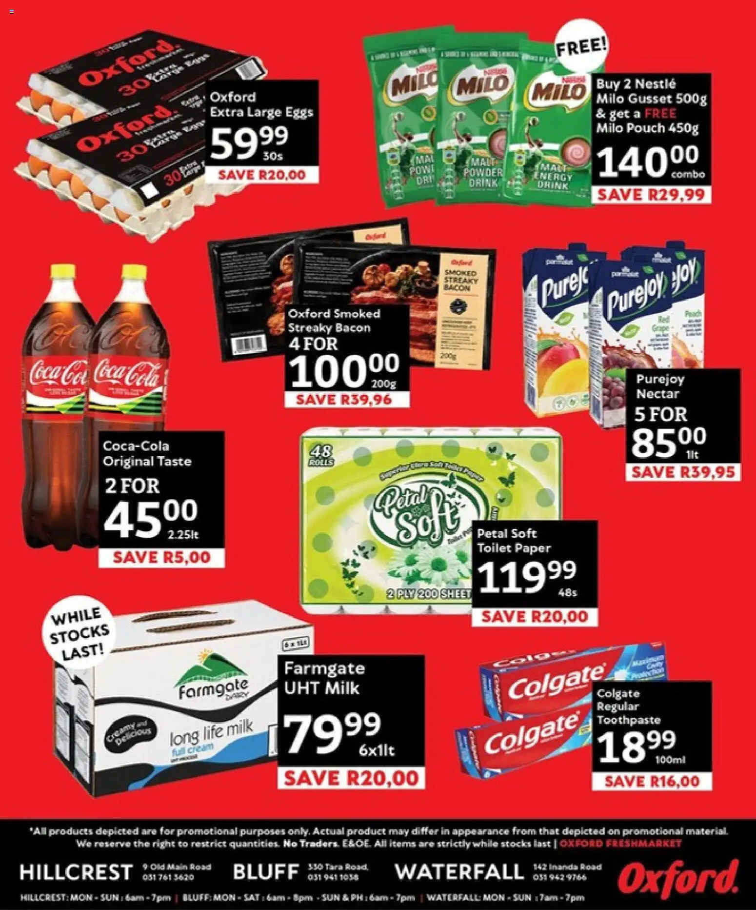 New Oxford Freshmarket catalogue – valid from 24/10/2026 | Page: 3 | Products: Toothpaste, Paper, Toilet paper, Bacon