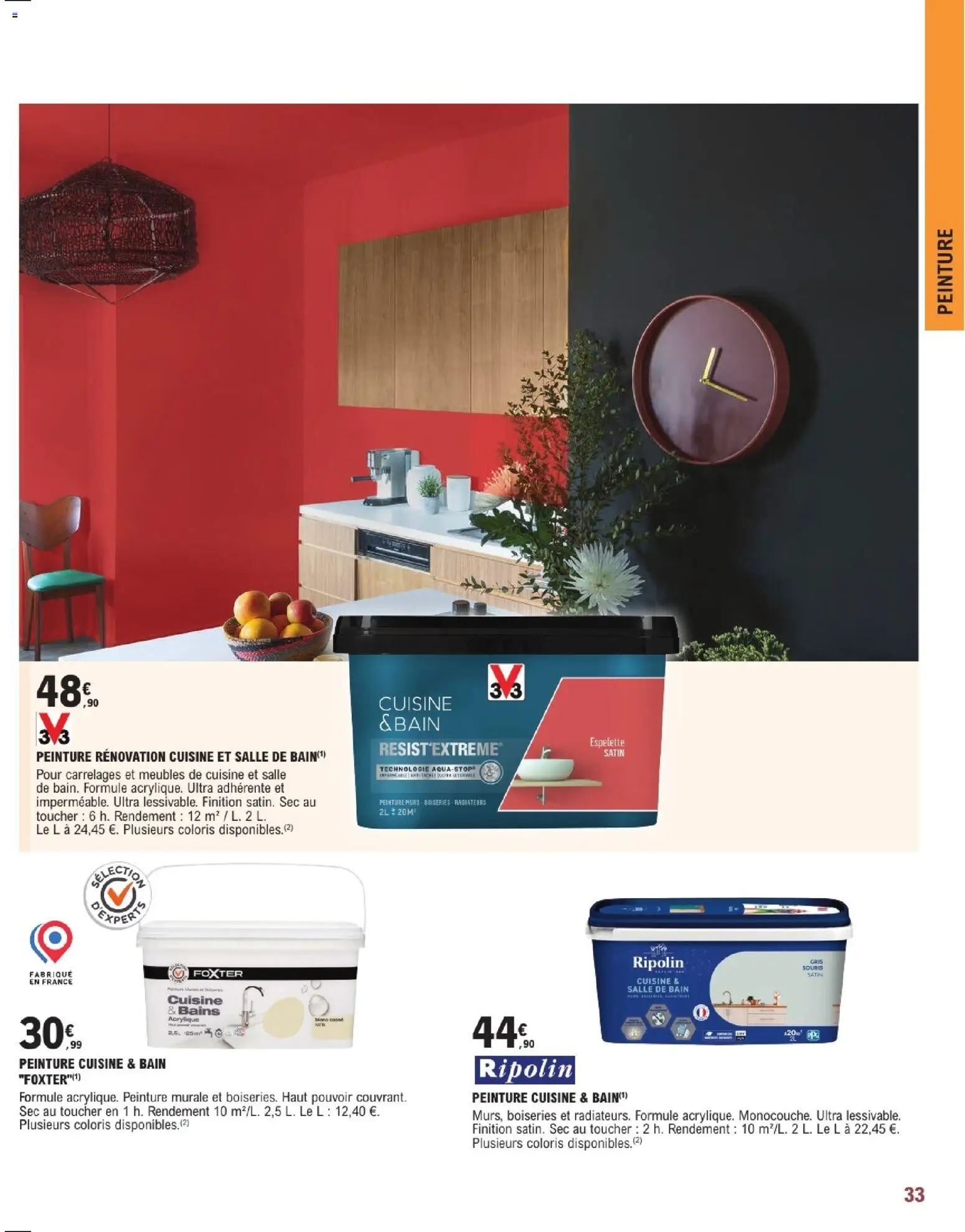 {H1} | Page: 33 | Produits: Peinture