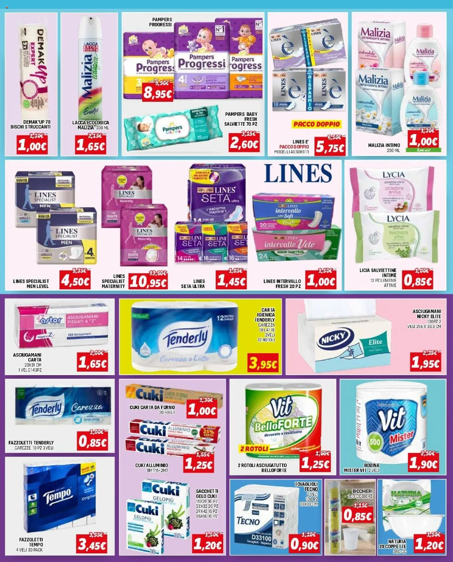 Volantino Orizzonte del 10/09/2026 | Pagina: 3 | Prodotti: Detergente, Latte, Pampers, Alluminio