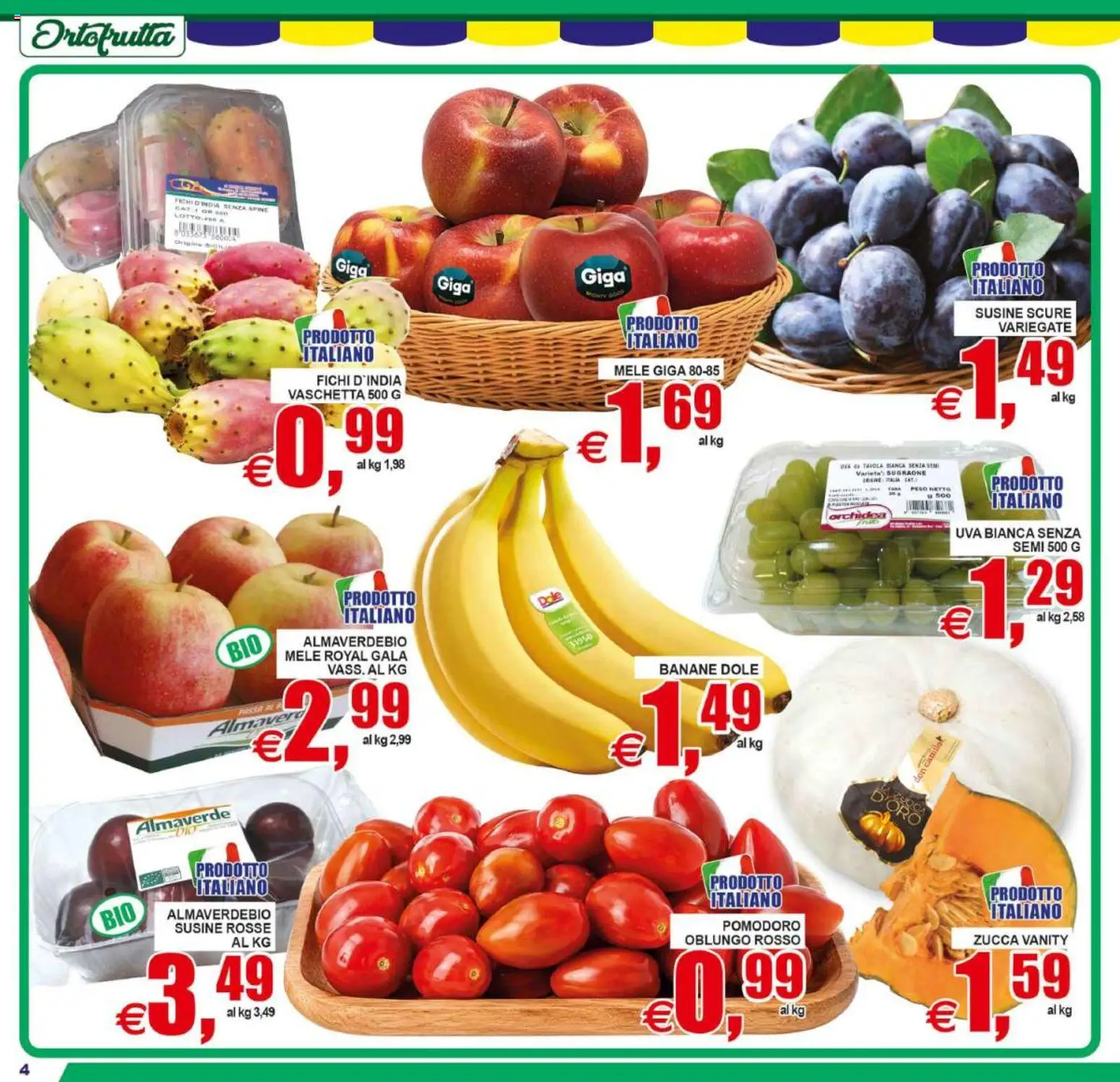Volantino Pewex del 11/09/2026 | Pagina: 4 | Prodotti: Zucca, Uva, Susine, Orchidea