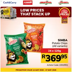 Jumbo specials catalogue – valid from 14.05.2026 | Page: 7 | Products: Chutney, Case, Chips, Chilli