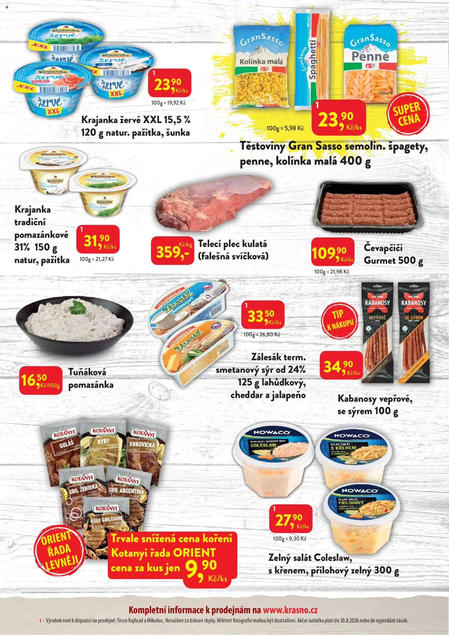 MP Krásno leták od 17.08.2026 | Strana: 2 | Produkty: Salát, Ryby, Pomazánka, Kuře