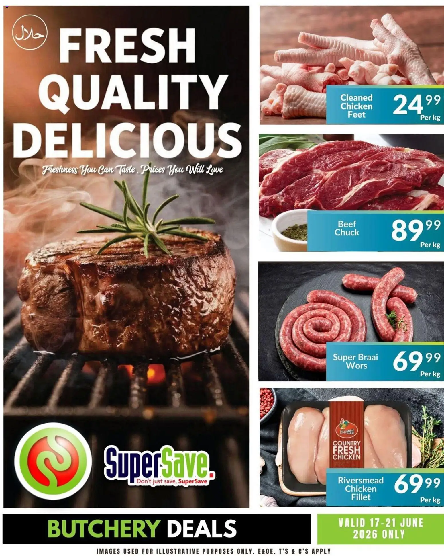 New Super Save catalogue – valid from 17.06.2026 | Page: 1 | Products: Chicken, Beef