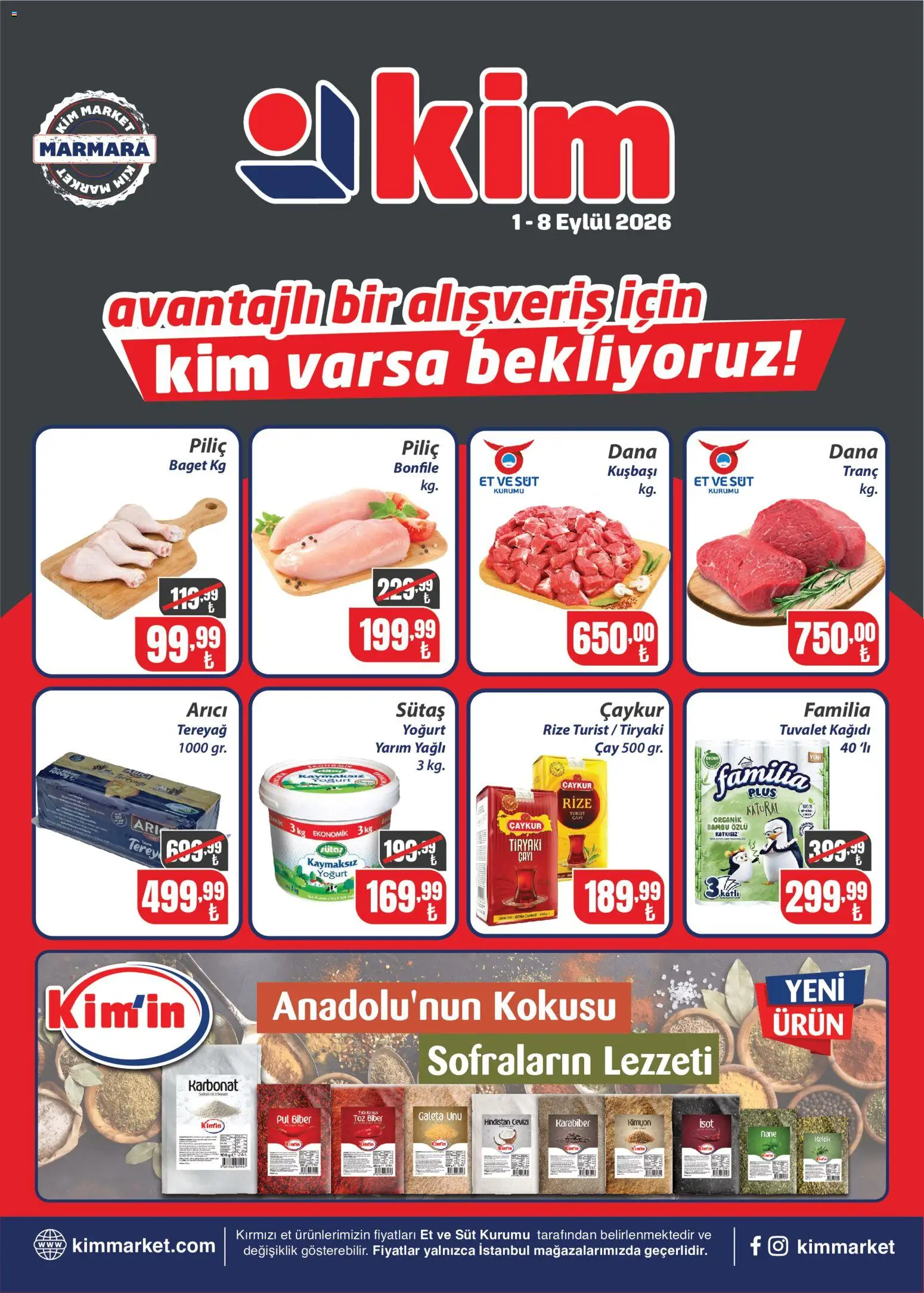 Kim Market Katalog - Marmara Insert - 01 Eylül 2026 tarihinden itibaren geçerlidir | Sayfa: 1 | Ürünler: Hindistan Cevizi, Süt, Karabiber, Nane