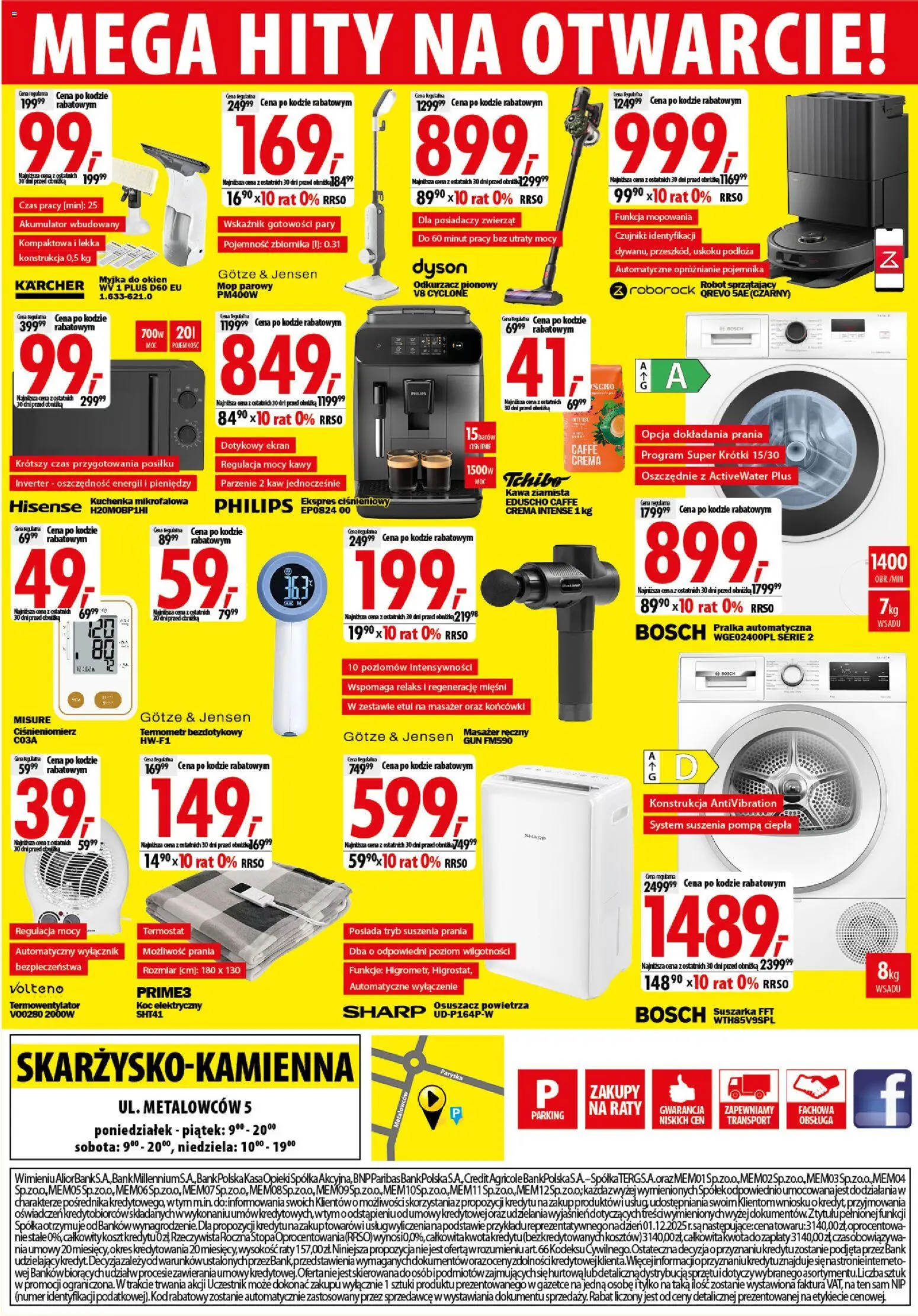 Mediaexpert promocje - Otwarcie po remoncie Skarżysko-Kamienna od 17.09.2026 | Strona: 8 | Produkty: Suszarka, Ekspres ciśnieniowy, Tchibo, Kawa