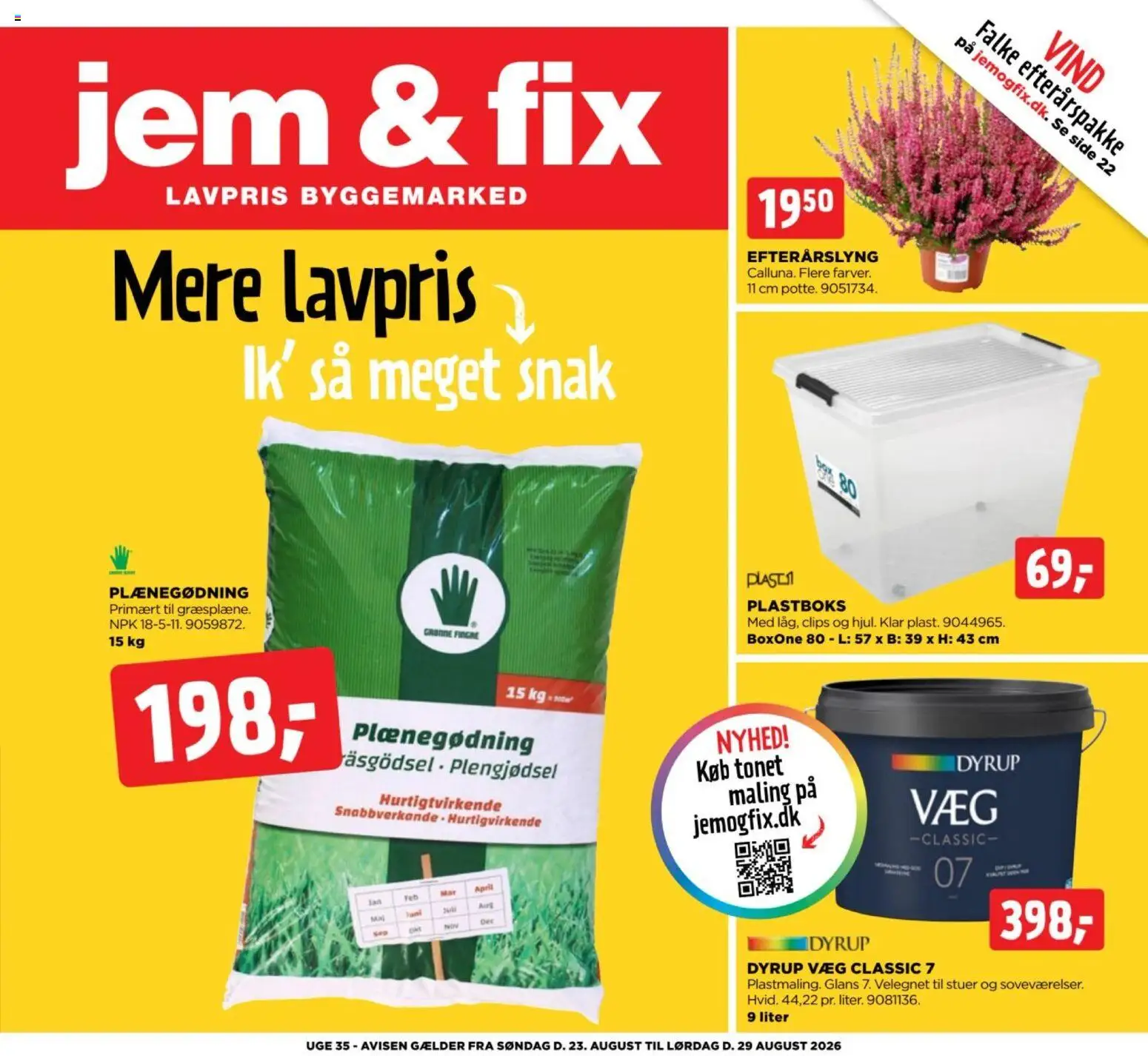 Jem & fix tilbudsavis – gyldig fra 23/08/2026 | Side: 1 | Produkter: Maling
