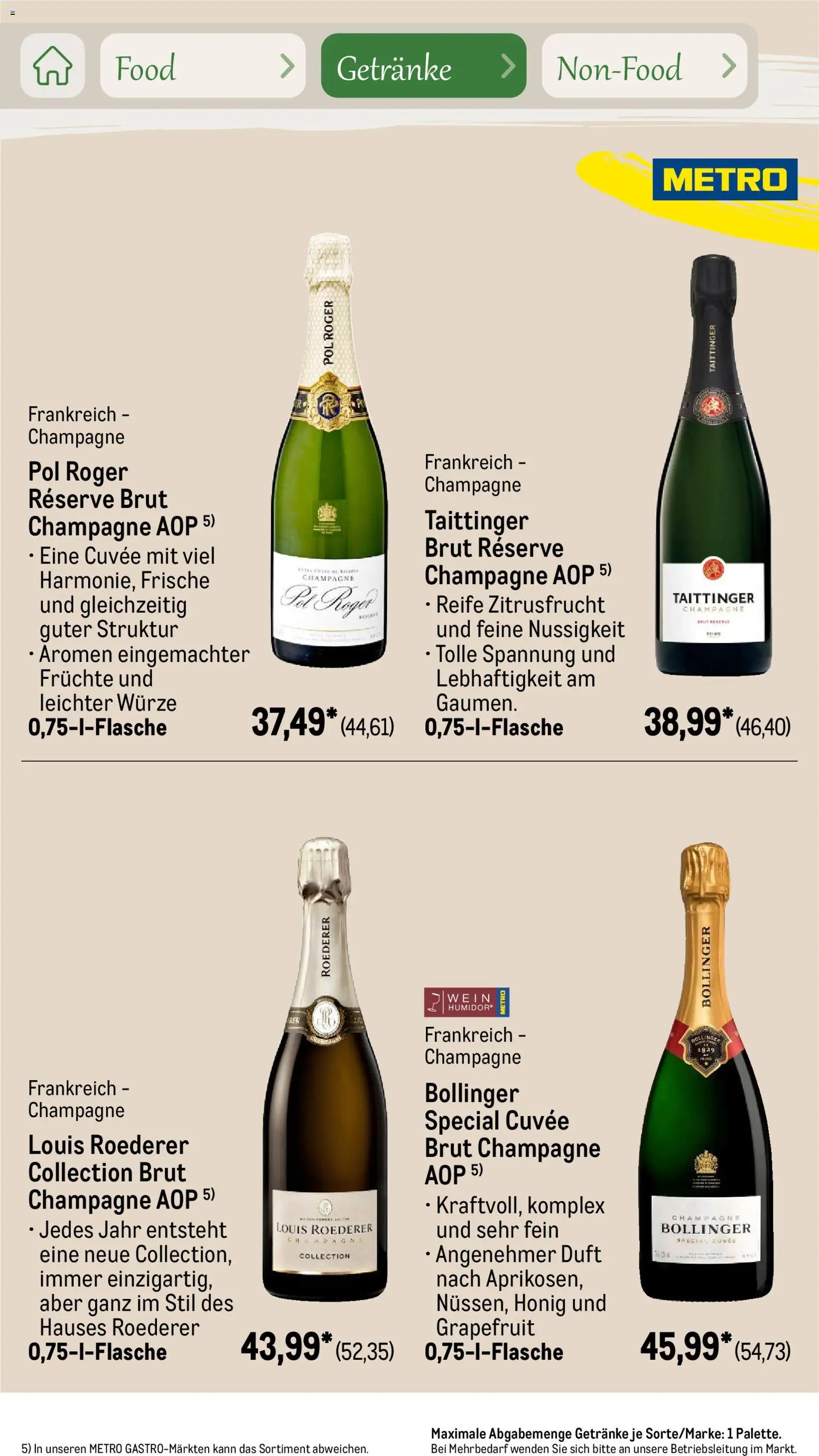 Metro Saisonkatalog Outdoor Dining – gültig ab 01.06.2026 | Seite: 43 | Produkte: Duft, Grapefruit, Wein