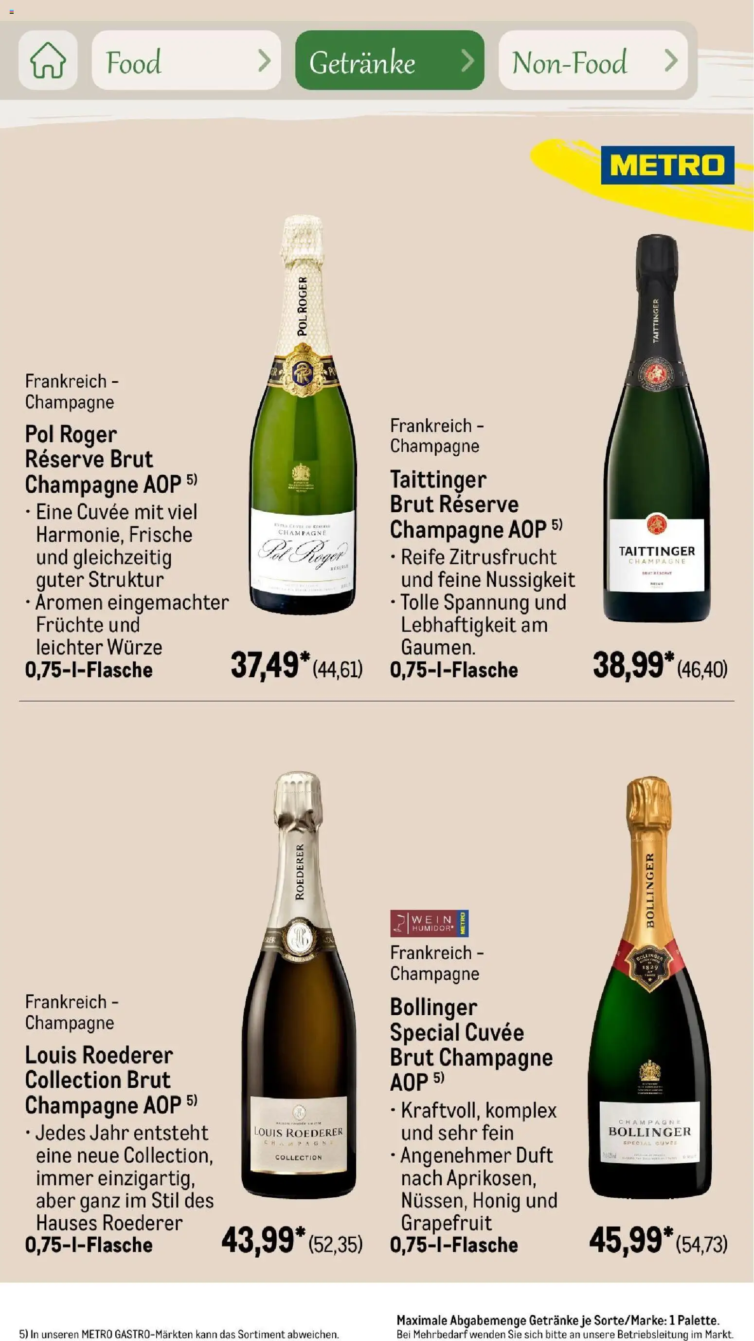 Metro Saisonkatalog Outdoor Dining – gültig ab 01.06.2026 | Seite: 43 | Produkte: Duft, Grapefruit, Wein