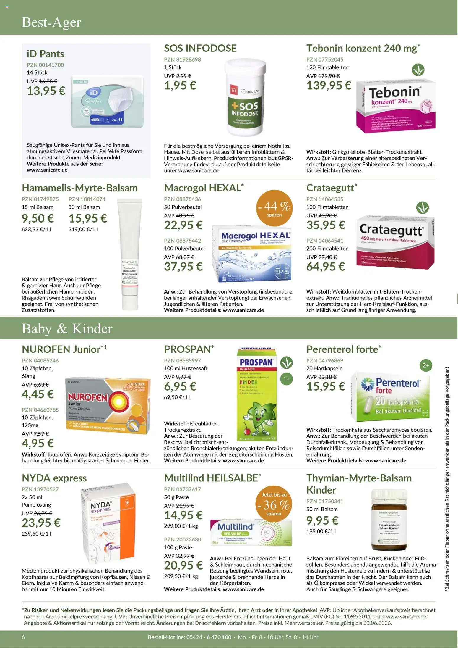 Sanicare Prospekt 	 – gültig ab 06.05.2026 | Seite: 6 | Produkte: Uhr