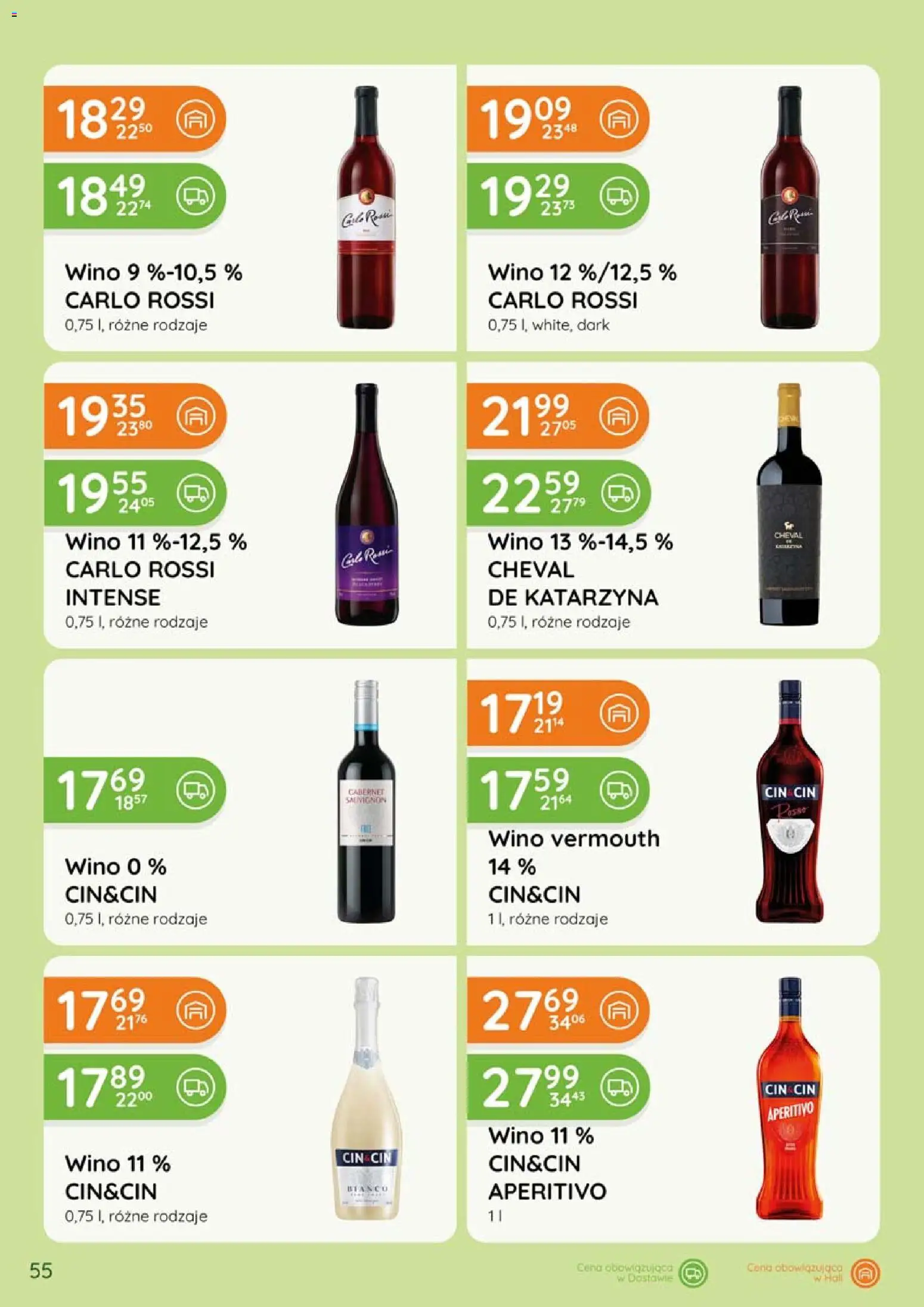 Eurocash gazetka - Katalog Alkoholowy od 01.06.2026 | Strona: 55 | Produkty: Wino, Carlo Rossi