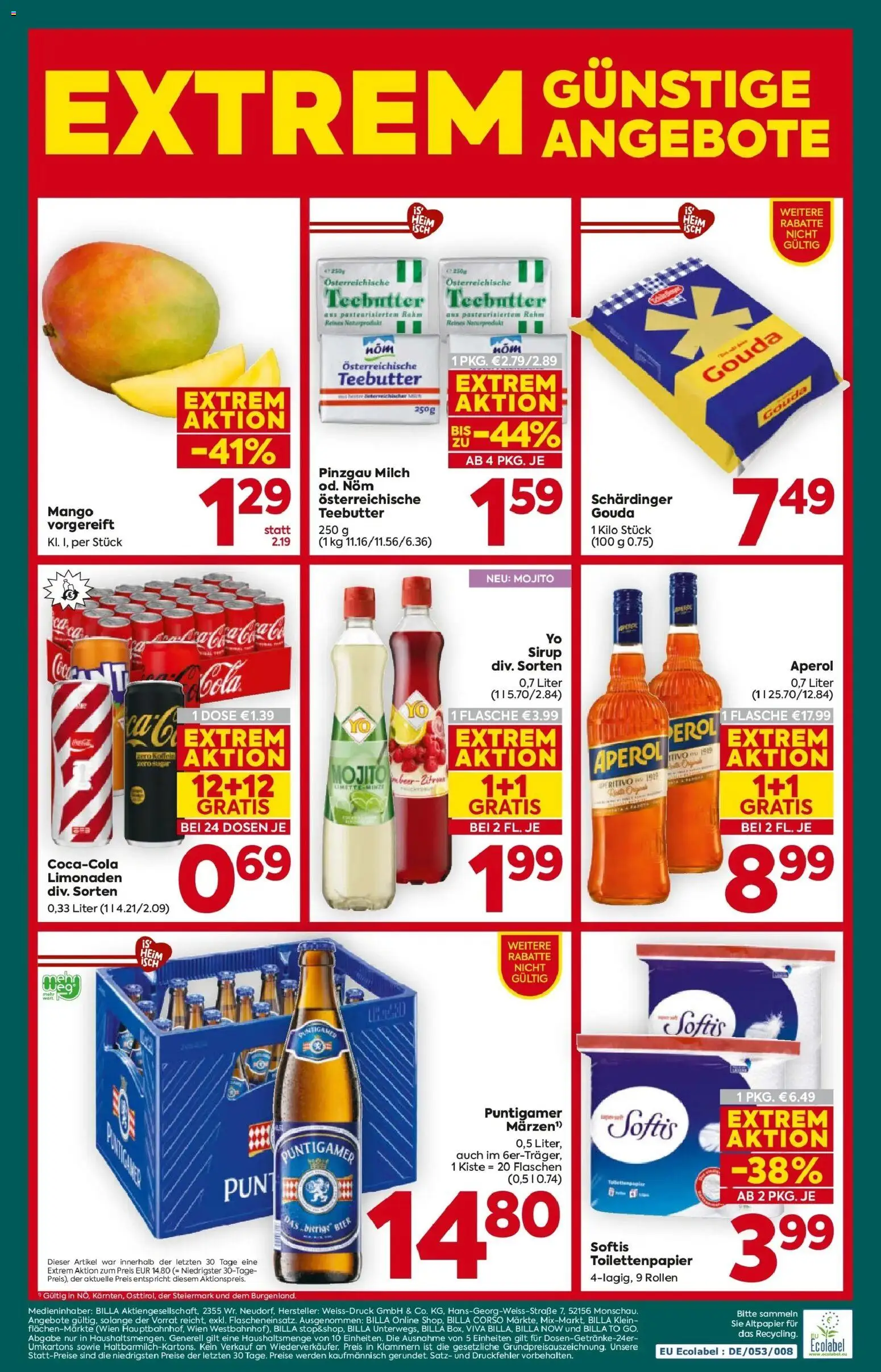 Billa Plus Flugblatt - Burgenland gültig ab 21.05.2026 | Seite: 16 | Produkte: Mango, Maus, Milch, Bier