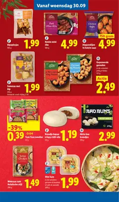 Samosas met kip, Samosas met kip 230 g - Voorbeeld van een folder van Lidl, geldig van 28-09-2026 | Pagina: 19 | Producten: Zalm, Saus, Bad, Kip