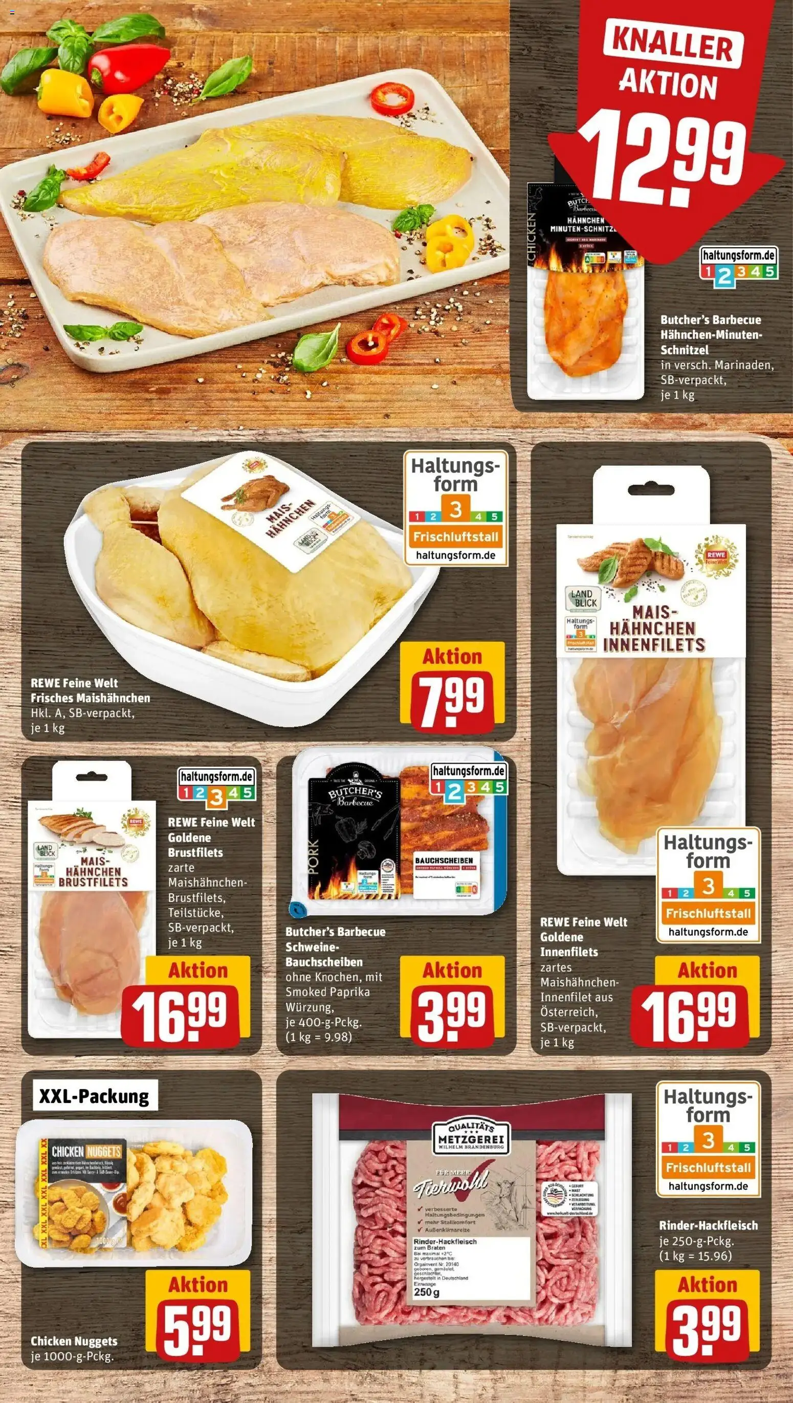 REWE Prospekt ab 10.08.2026 zum Blättern » Angebote | Seite: 7 | Produkte: Mais, Hahnchen, Schnitzel, Paprika