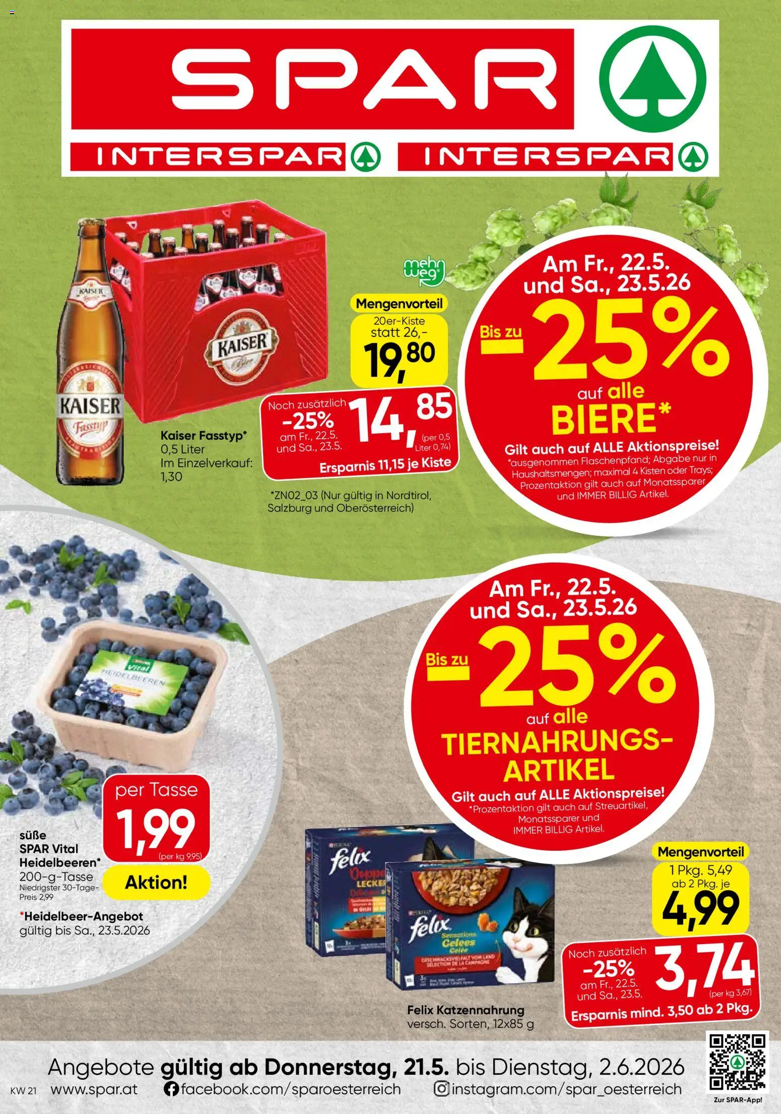 Spar Flugblatt - Salzburg gültig ab 21.05.2026 | Seite: 1