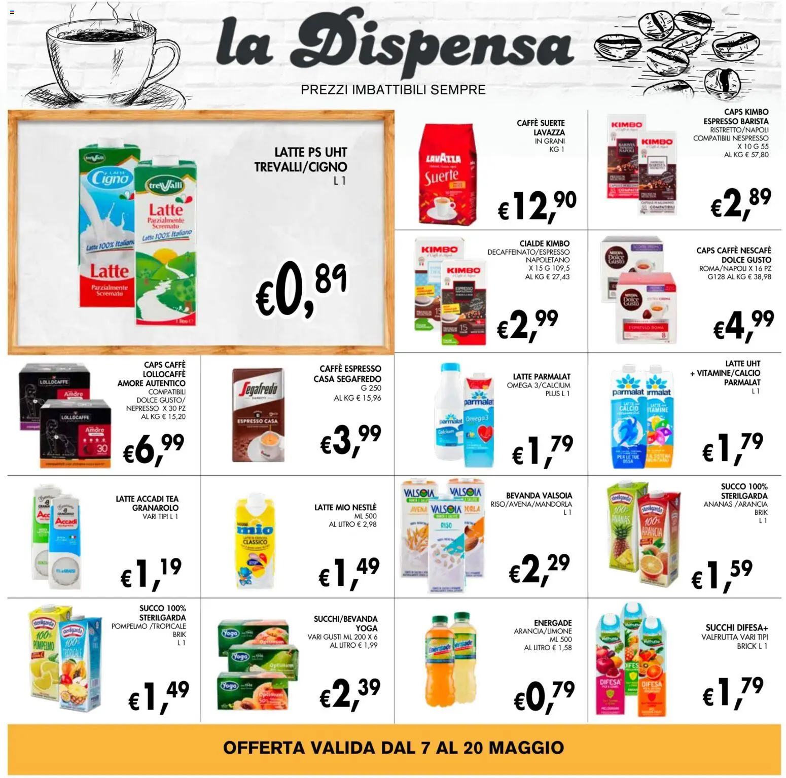 Volantino Coal del 07.05.2026 | Pagina: 20 | Prodotti: Caffè, Pompelmo, Arancia, Lavazza