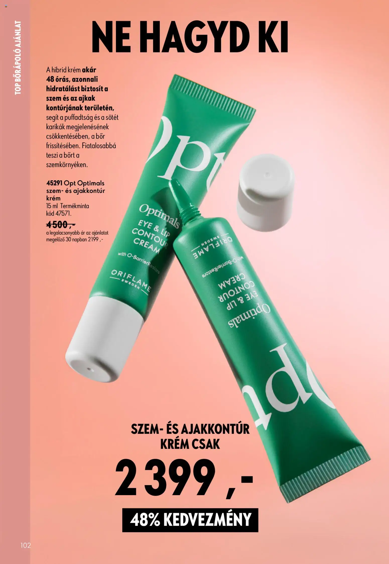 Oriflame akciós ujság - amely érvényes a következő dátumtól: 2026.07.29. | Oldal: 102