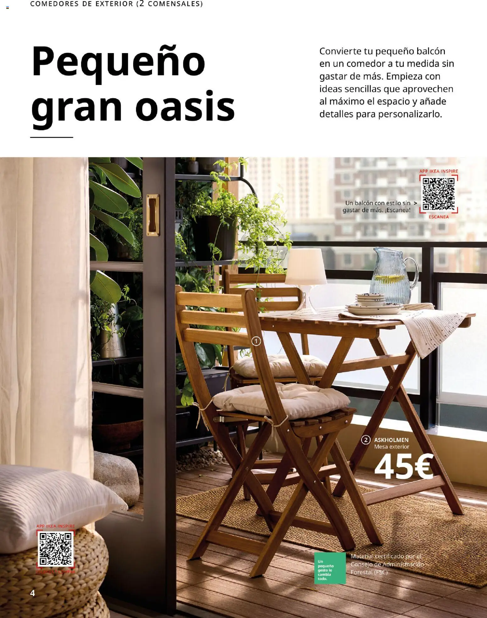 IKEA - Muebles de exterior │ válido desde el 01/09/2026 | Página: 4 | Productos: Mesa