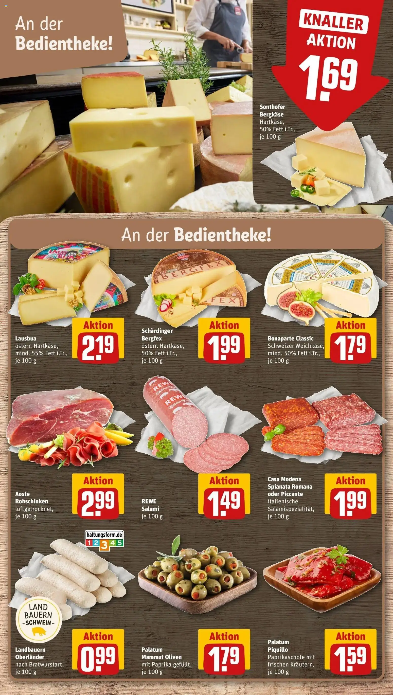 REWE Prospekt ab 17.08.2026 zum Blättern » Angebote | Seite: 15 | Produkte: Paprika, Salami