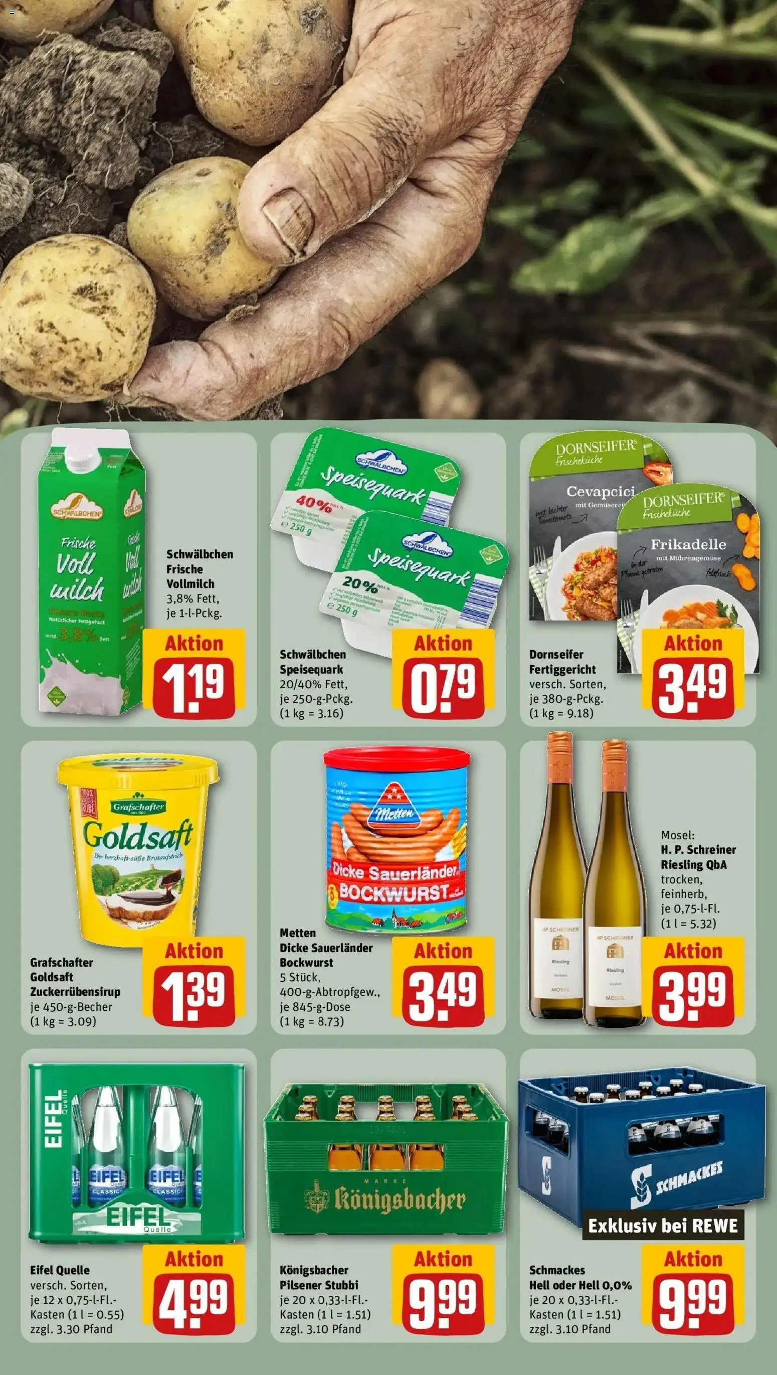 REWE Prospekt ab 28.09.2026 zum Blättern » Angebote | Seite: 29 | Produkte: HP, Bockwurst, Cevapcici, Speisequark