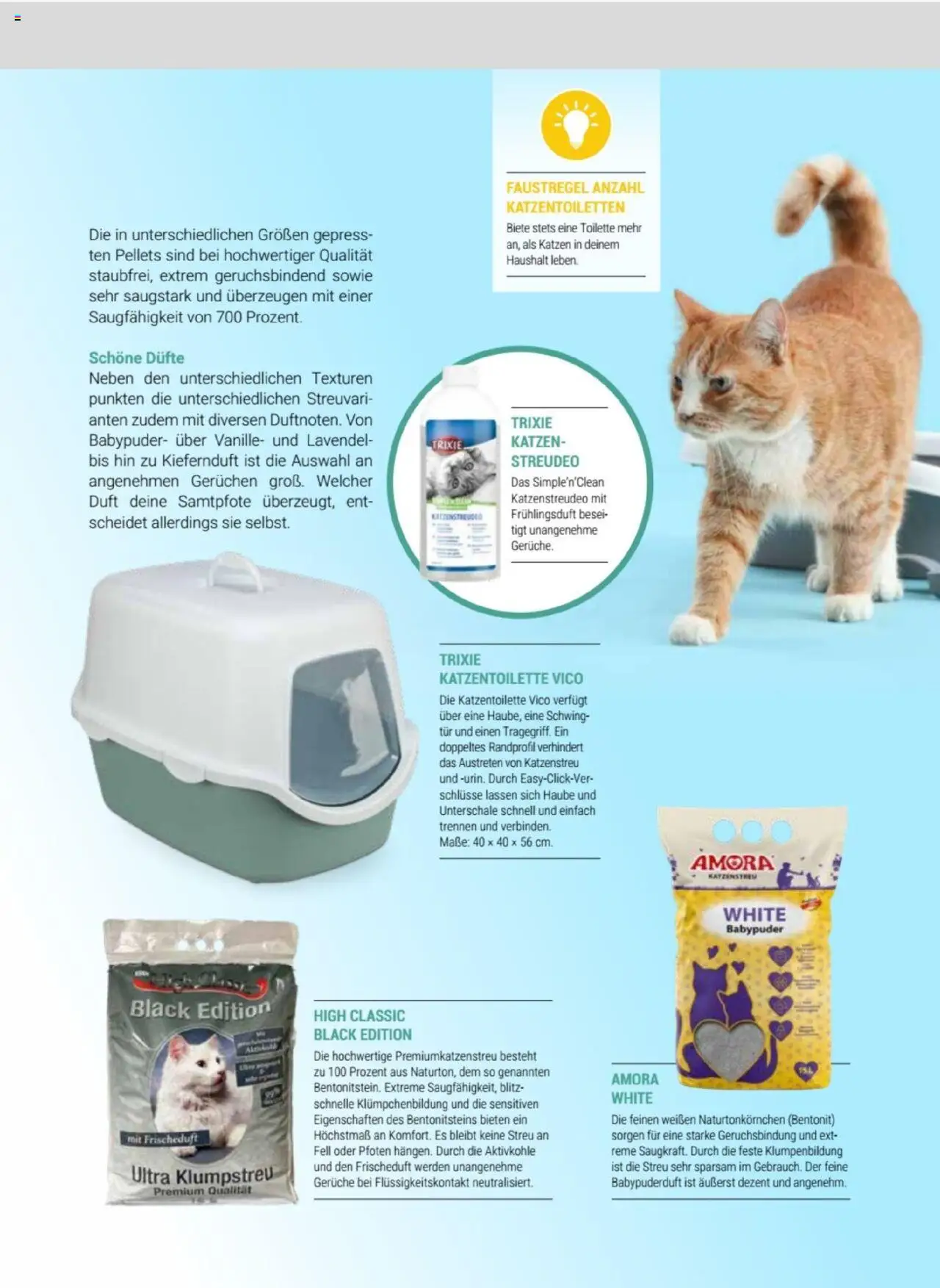zookauf Themenkatalog Katze – gültig ab 01.10.2025 | Seite: 37 | Produkte: Toilette, Tür, Vanille, Lavendel