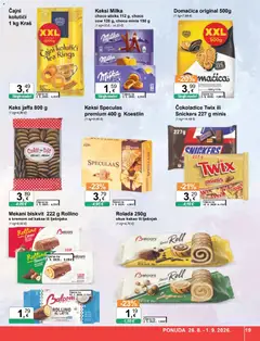 KTC Katalog - Pregled kataloga iz trgovine KTC, vrijedi od 26.08.2026 | Stranica: 19 | Proizvodi: Čajni kolutići, Keksi, Milka, Biskvit