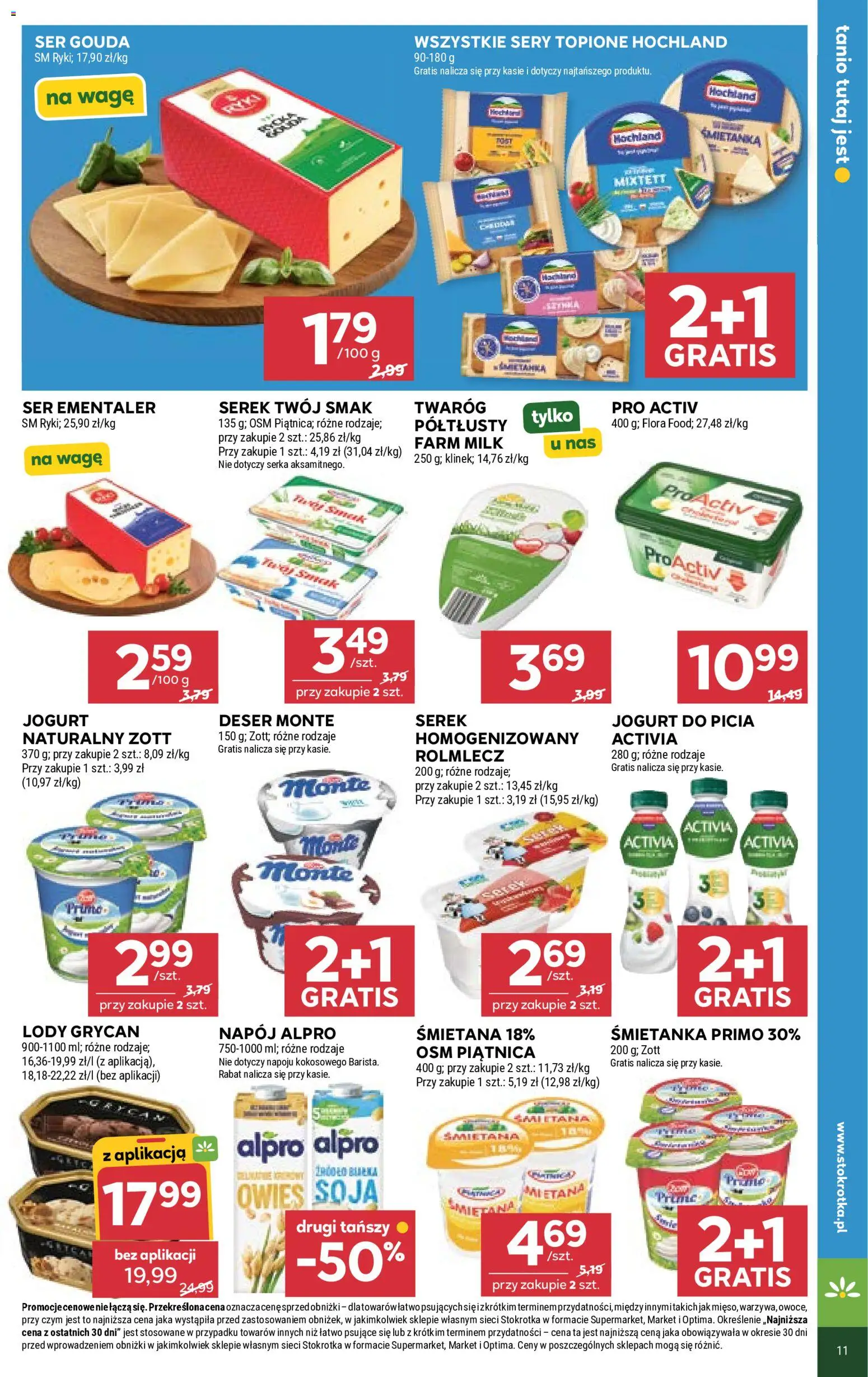 Stokrotka gazetka - Market od 18.06.2026 | Strona: 13 | Produkty: Stokrotka, Lody Grycan, Jogurt, Soja