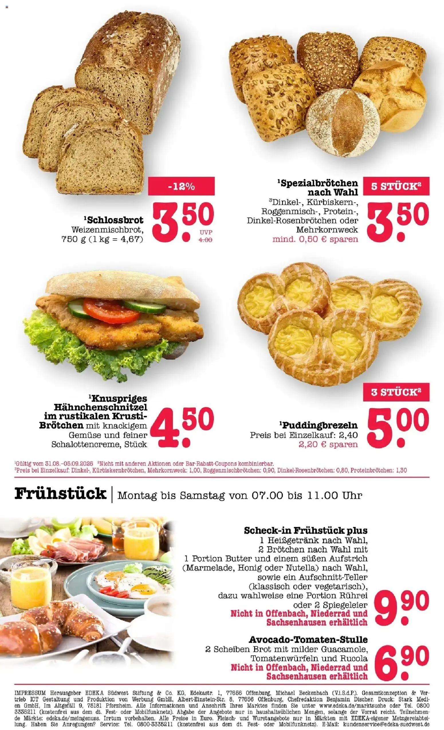 Edeka Prospekt Offenbach (ab 31.08.2026) » Angebote Online | Seite: 10 | Produkte: Rucola, Nutella, Brot, Fleisch