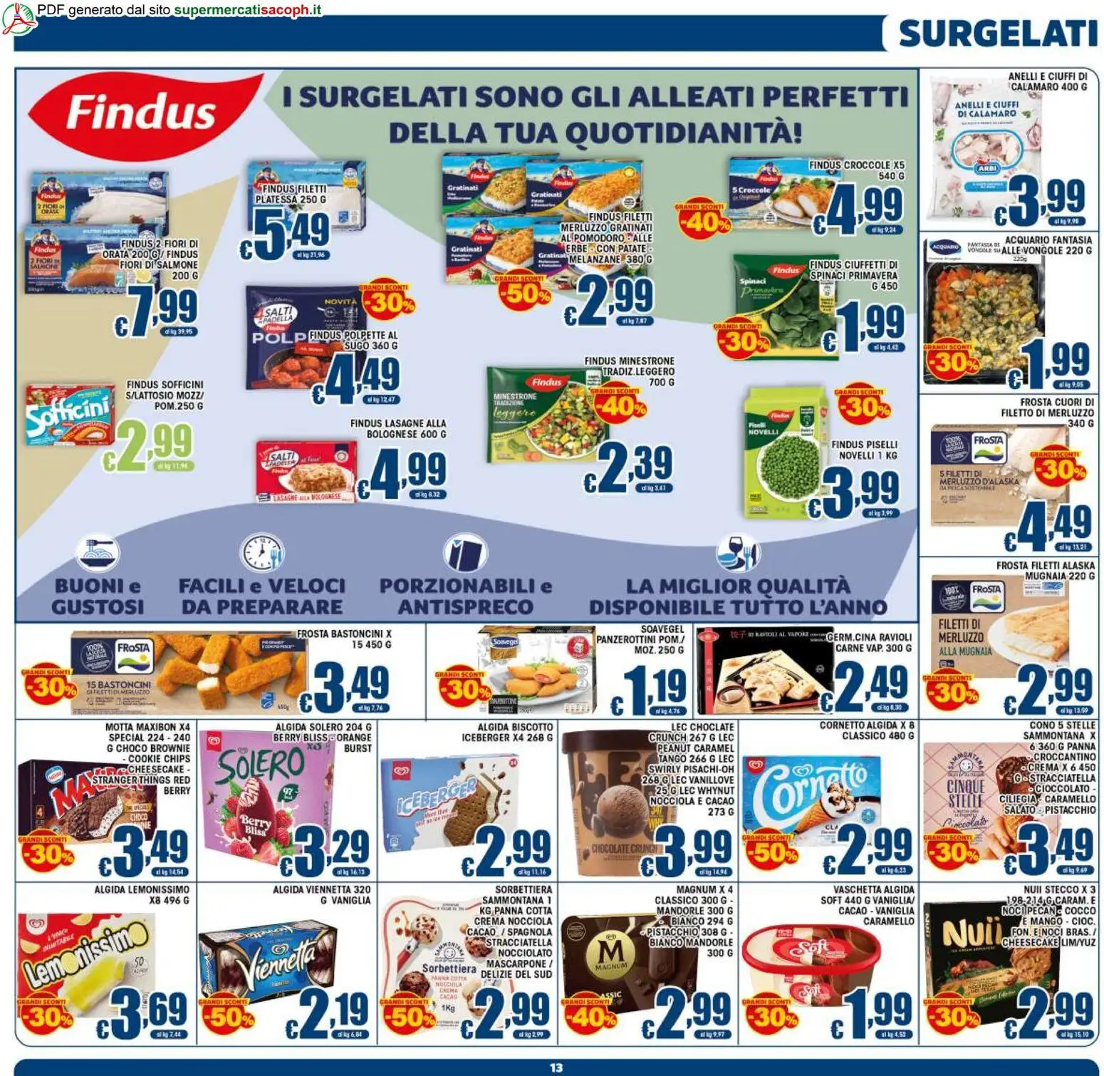 Volantino Sacoph del 02/09/2026 | Pagina: 13 | Prodotti: Vaniglia, Vongole, Noci, Cacao
