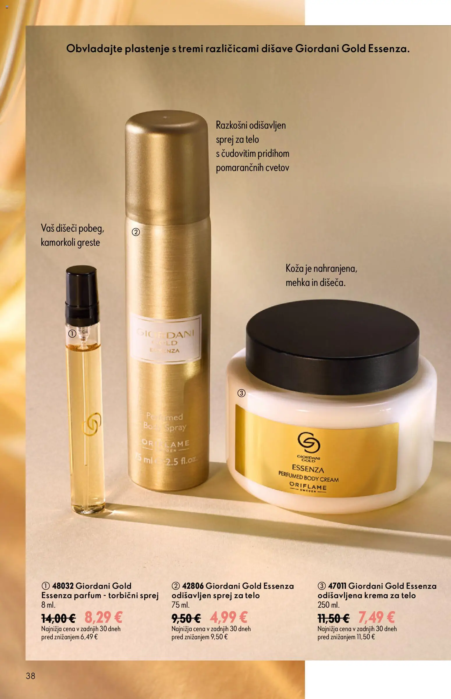 Novi Oriflame katalog ponudbe – veljaven od 26.08.2026 | Stran: 38 | Izdelki: Parfum, Krema, Krema za telo