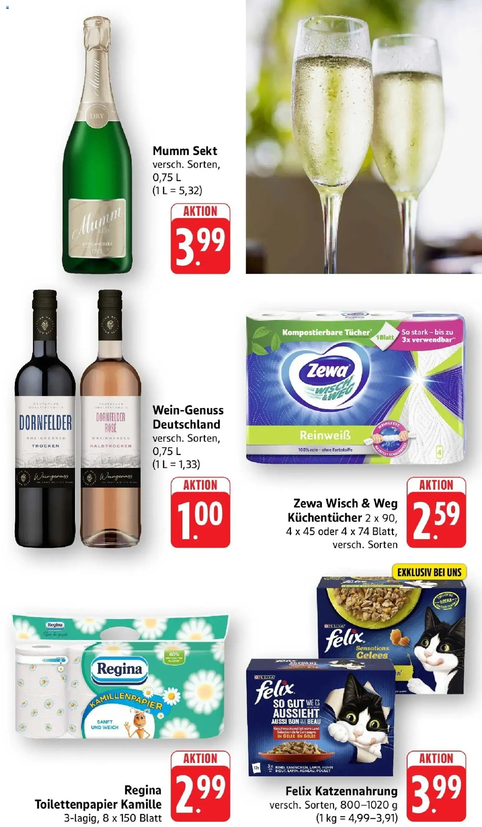 nah & gut Prospekt Offenburg-Zunsweier – gültig ab 07.09.2026 | Seite: 9 | Produkte: Mumm sekt, Sekt, Zewa, Toilettenpapier