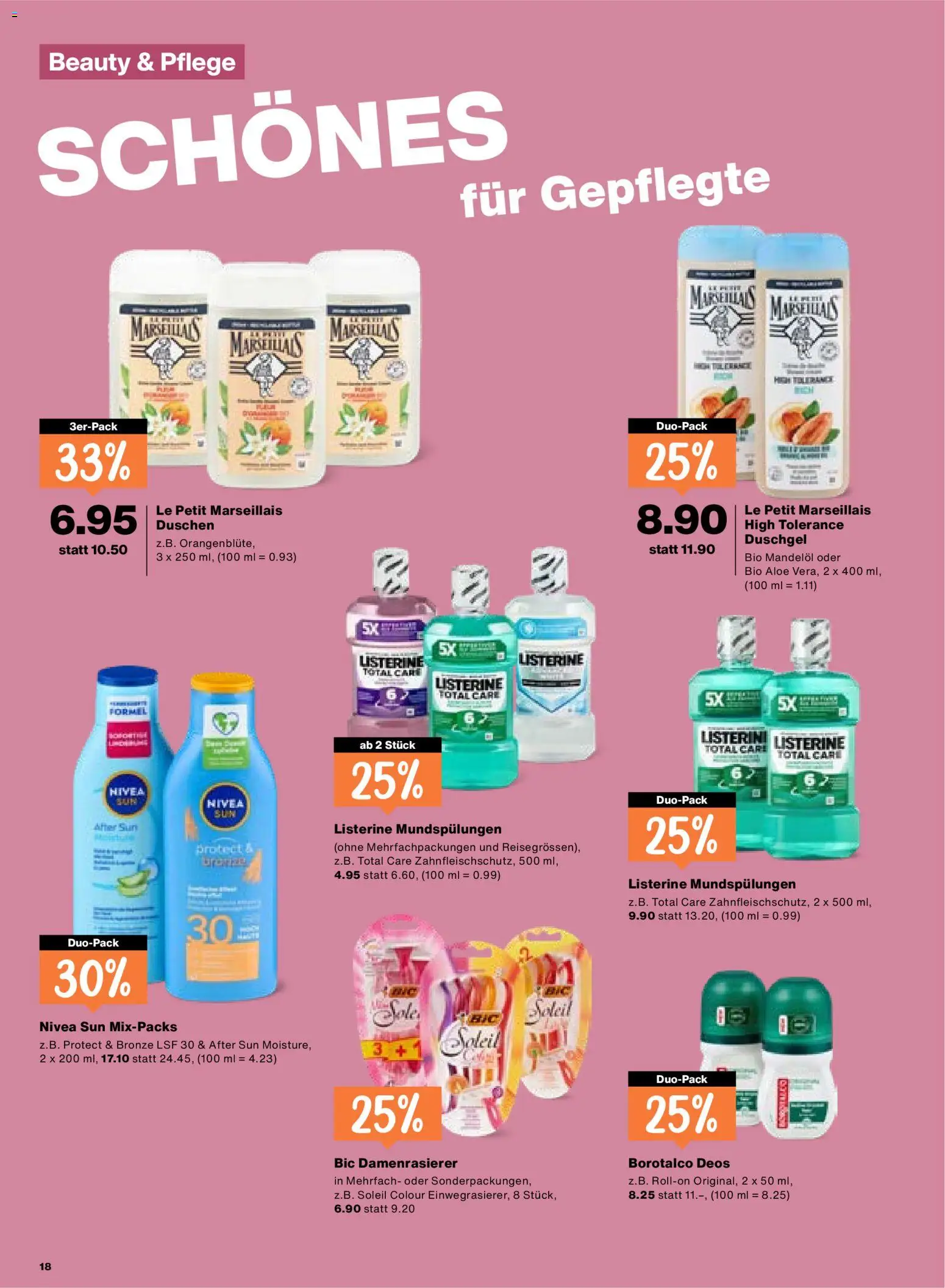 Migros aktionen – gültig ab 28.05.2026 | Seite: 18 | Produkte: Duschgel, Deodorant, After Sun, Shower Gel