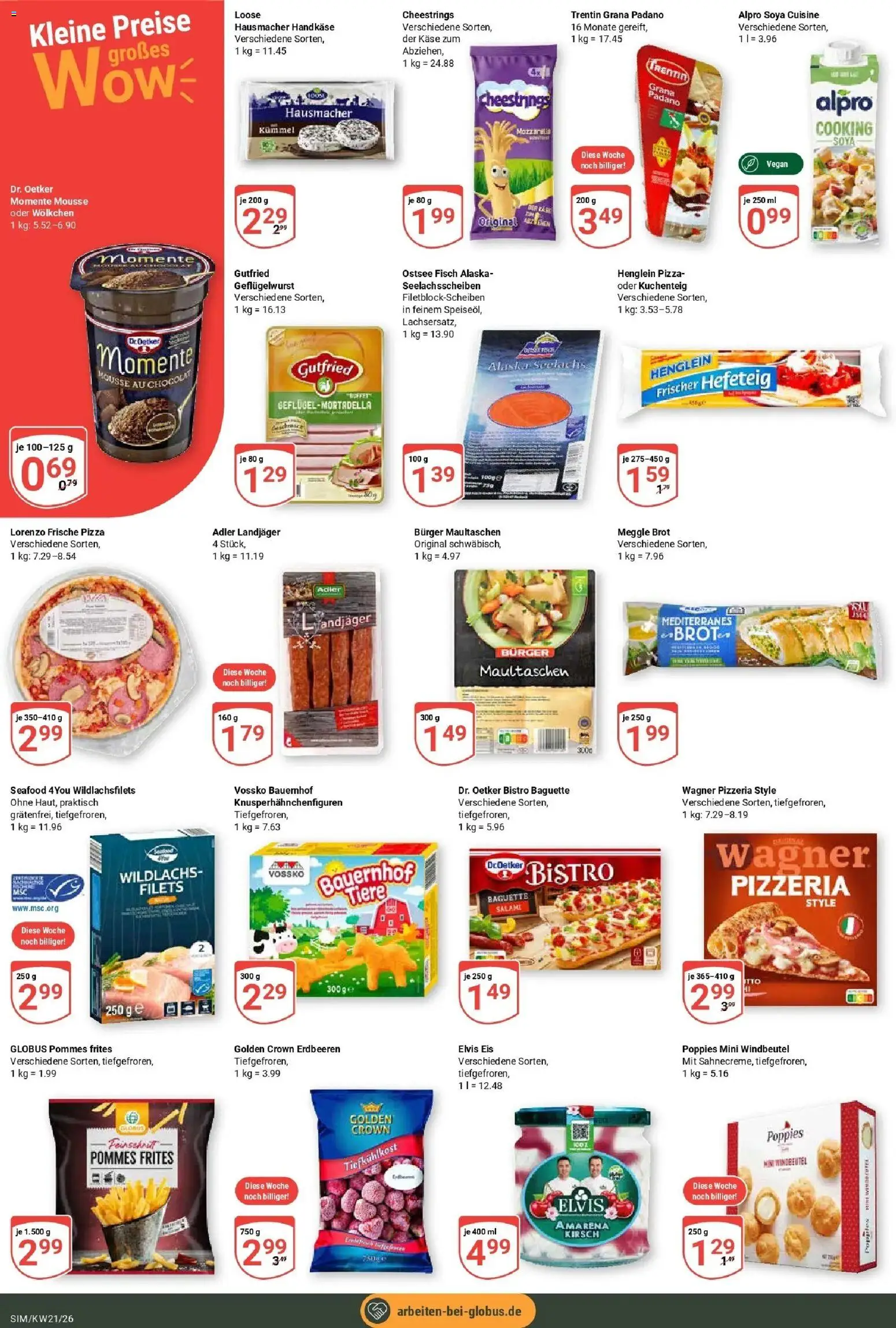 Globus Prospekt Simmern – gültig ab 17.05.2026 | Seite: 3 | Produkte: Käse, Pommes frites, Brot, Pizza