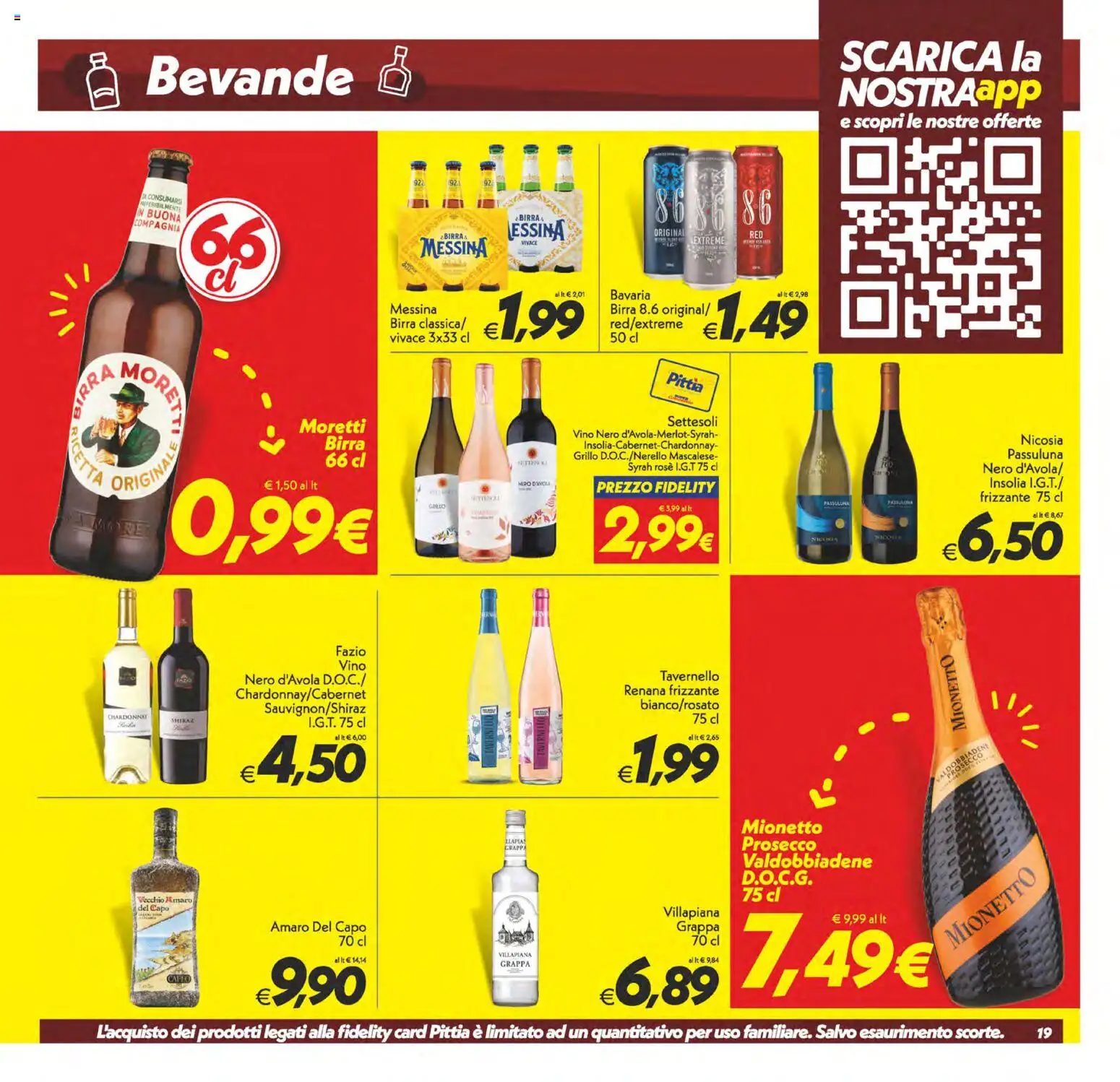 Volantino SuperConveniente del 02/10/2026 | Pagina: 19 | Prodotti: Prosecco, Vino, Mionetto, Amaro