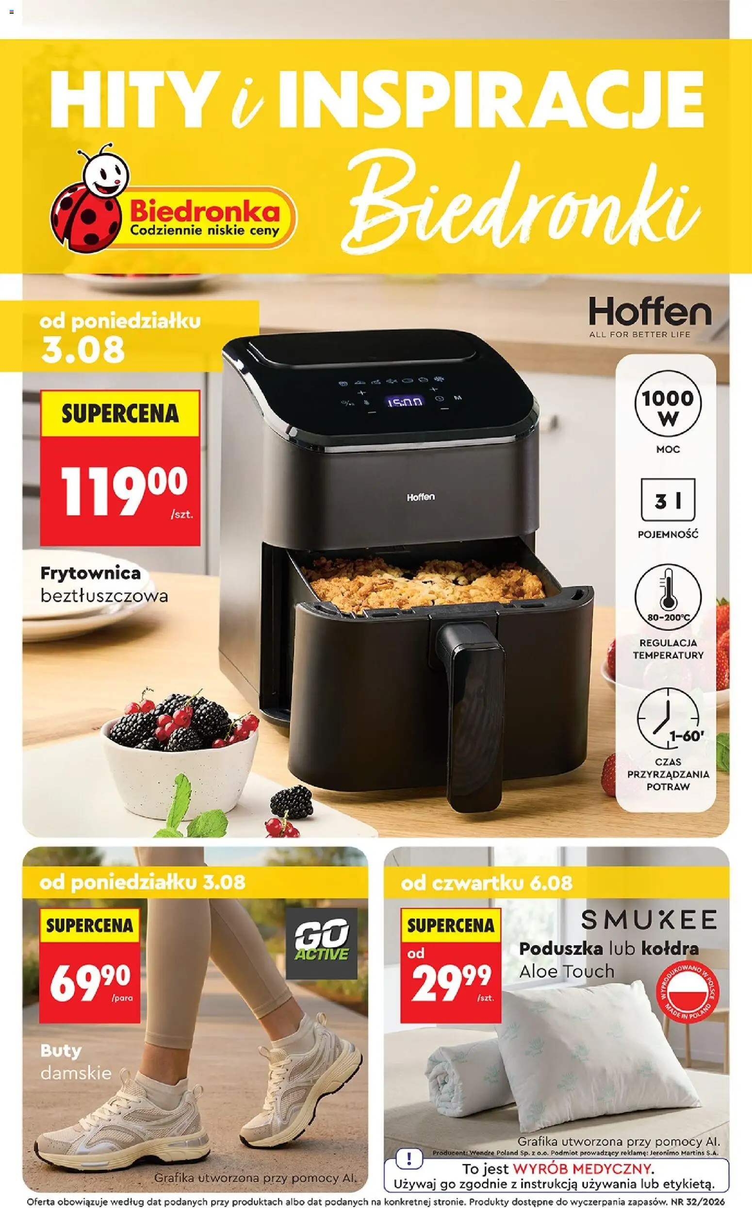 Biedronka gazetka - Hity i inspiracje od 03.08.2026 | Strona: 1